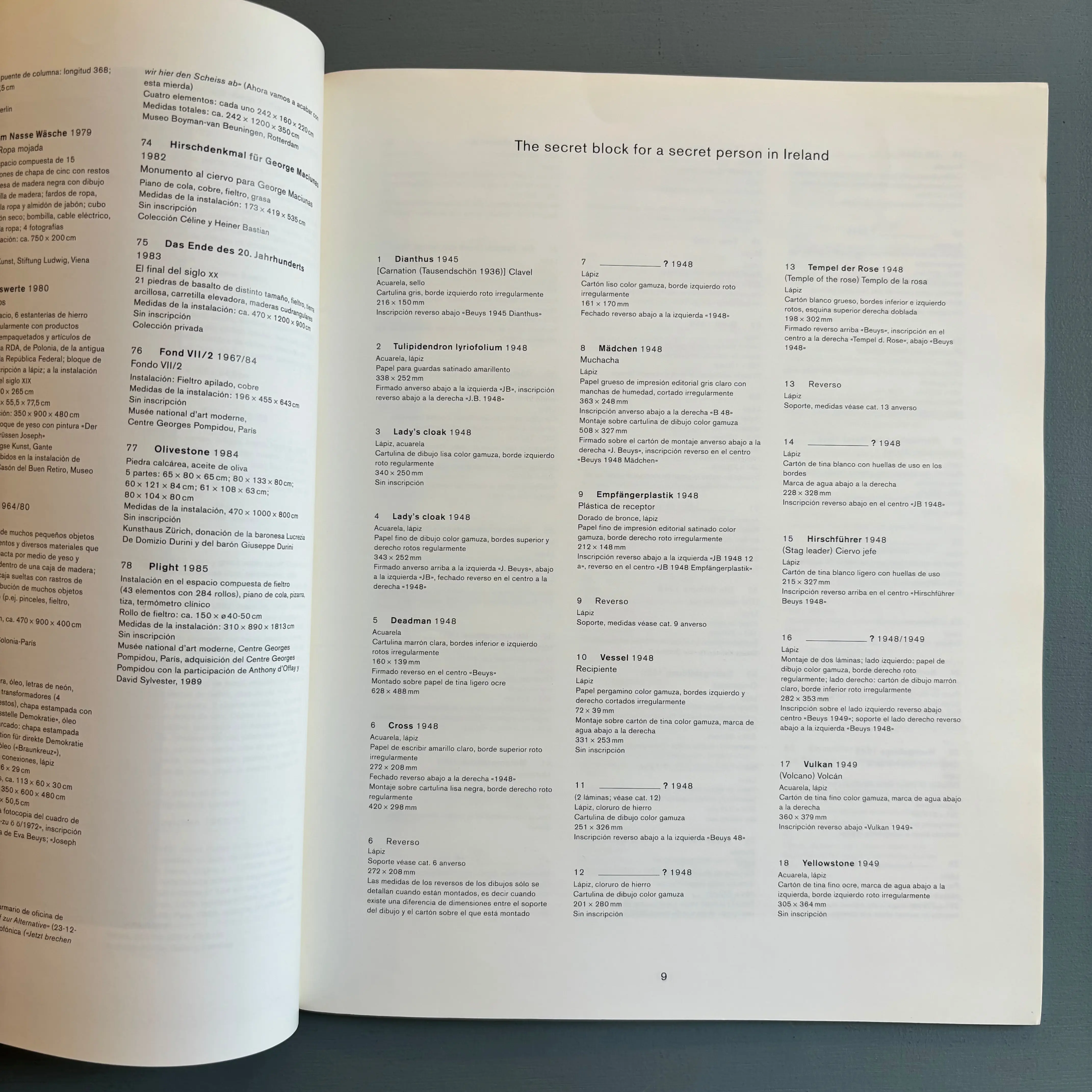 Joseph Beuys - Exposiciones Acciones Bibliografia - Museo Arte Reina Sofia 1994 - Image 3