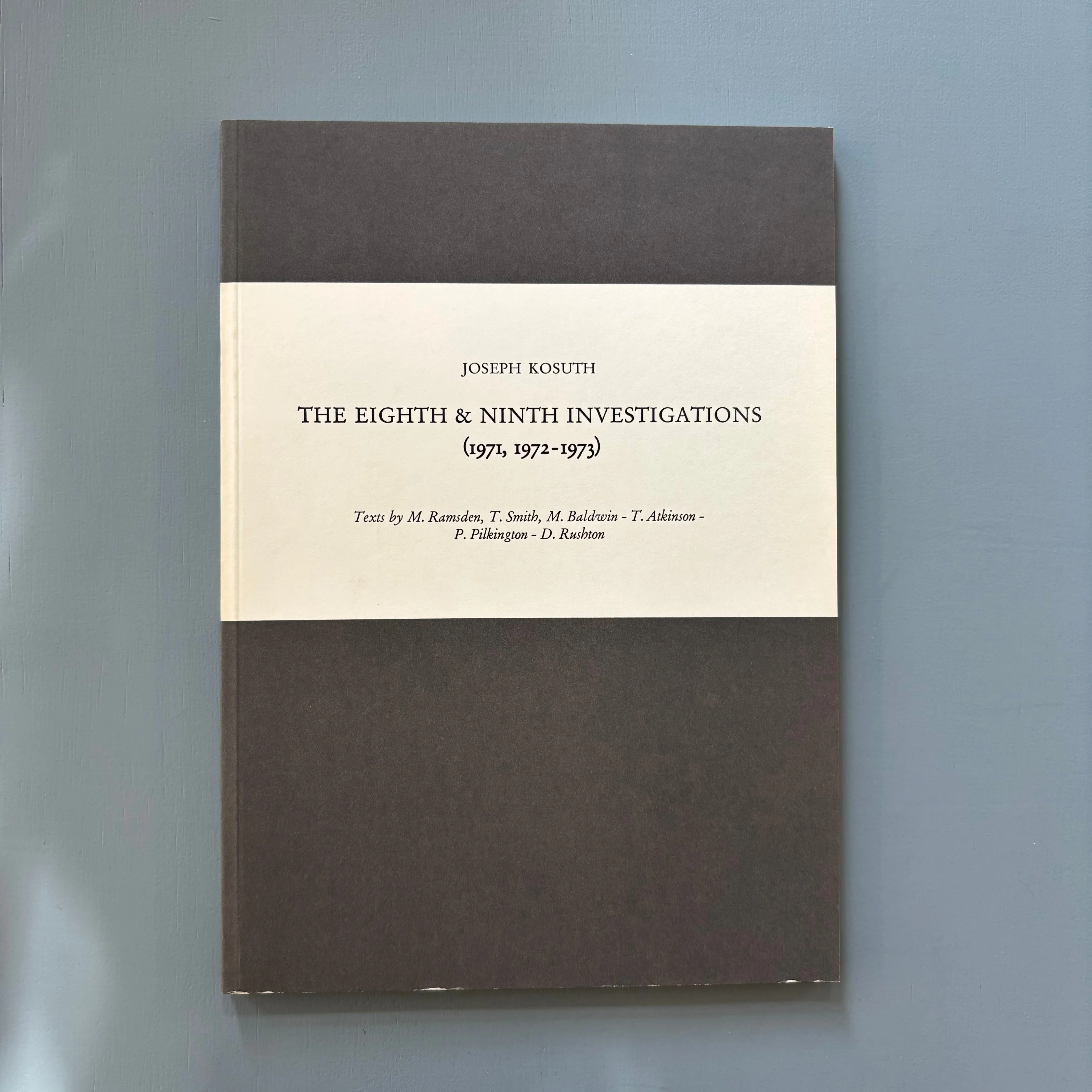Joseph Kosuth - Investigationen über Kunst & Problemkreise Seit 1965 - Kunstmuseum Luzern 1973 - Image 6