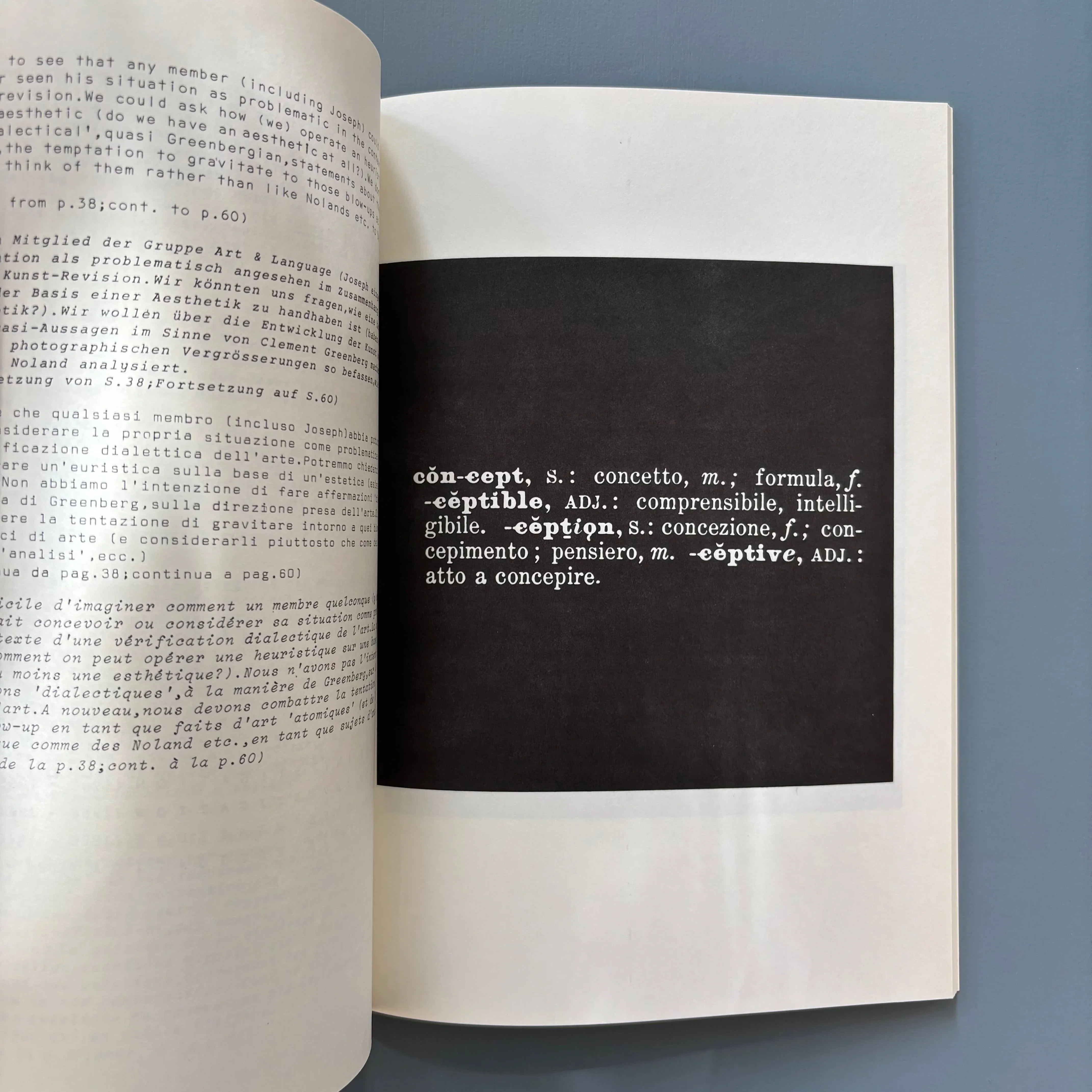 Joseph Kosuth - Investigationen über Kunst & Problemkreise Seit 1965 - Kunstmuseum Luzern 1973 - Image 9