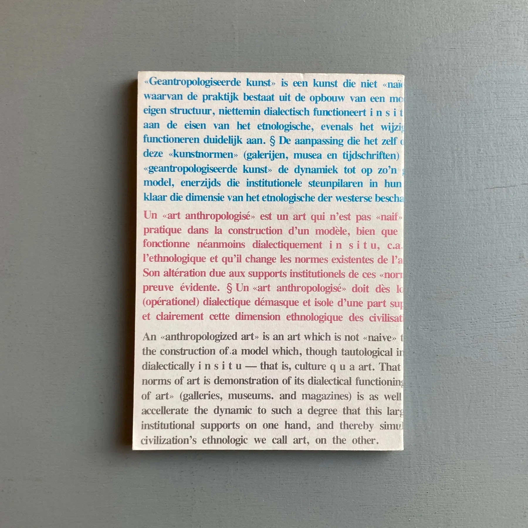 Joseph Kosuth - Teksten/Textes - ICC 1976 - Image 5