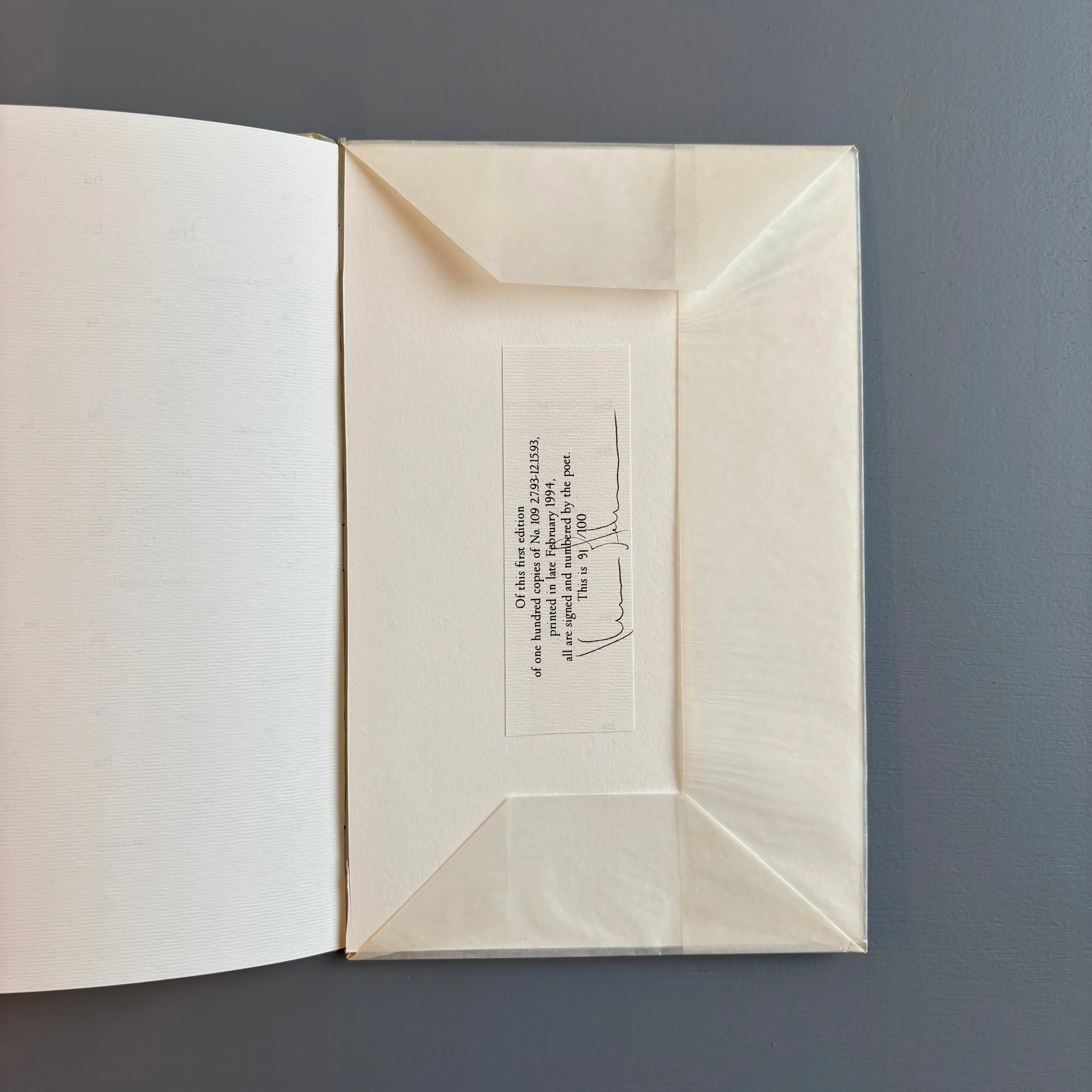 Kenneth Goldsmith (signed) - No. 109 2.7.93-12.13.93 - Bravin Post Lee 1994 - Image 6