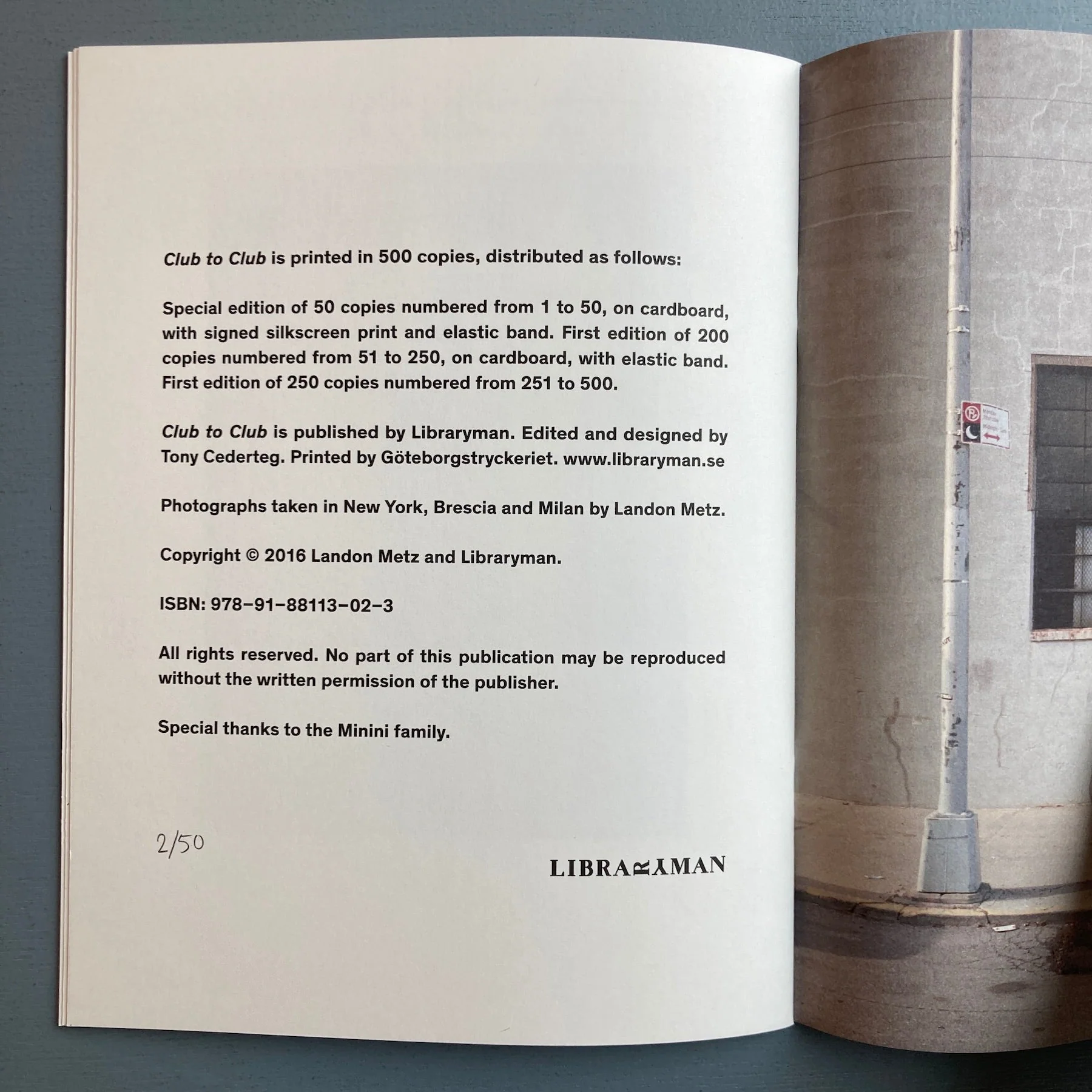 Landon Metz - Club to club (special edition) - Libraryman 2016 - Image 8