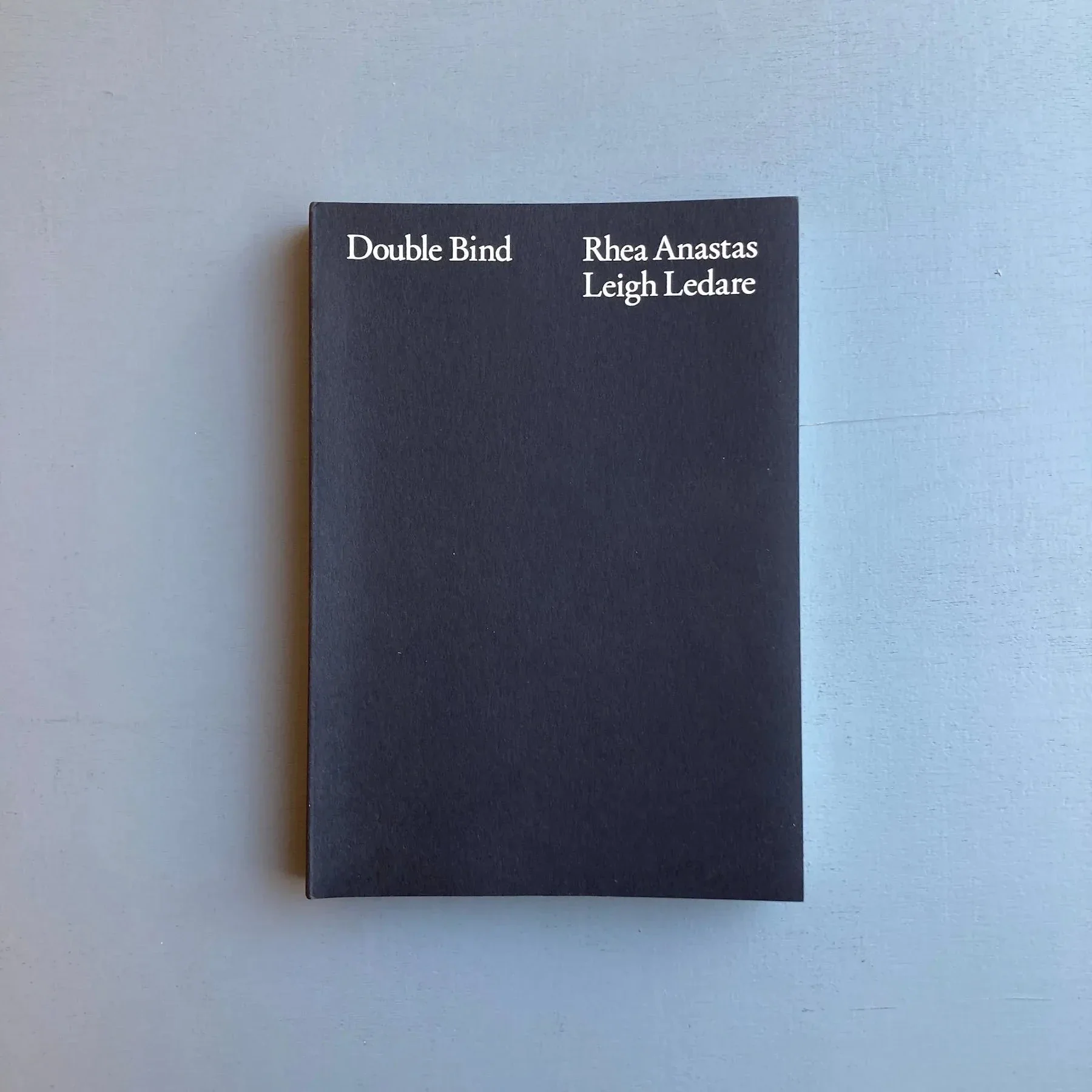 Leigh Ledare & Rhea Anastas - Double Bind - A.R.T. Press 2015