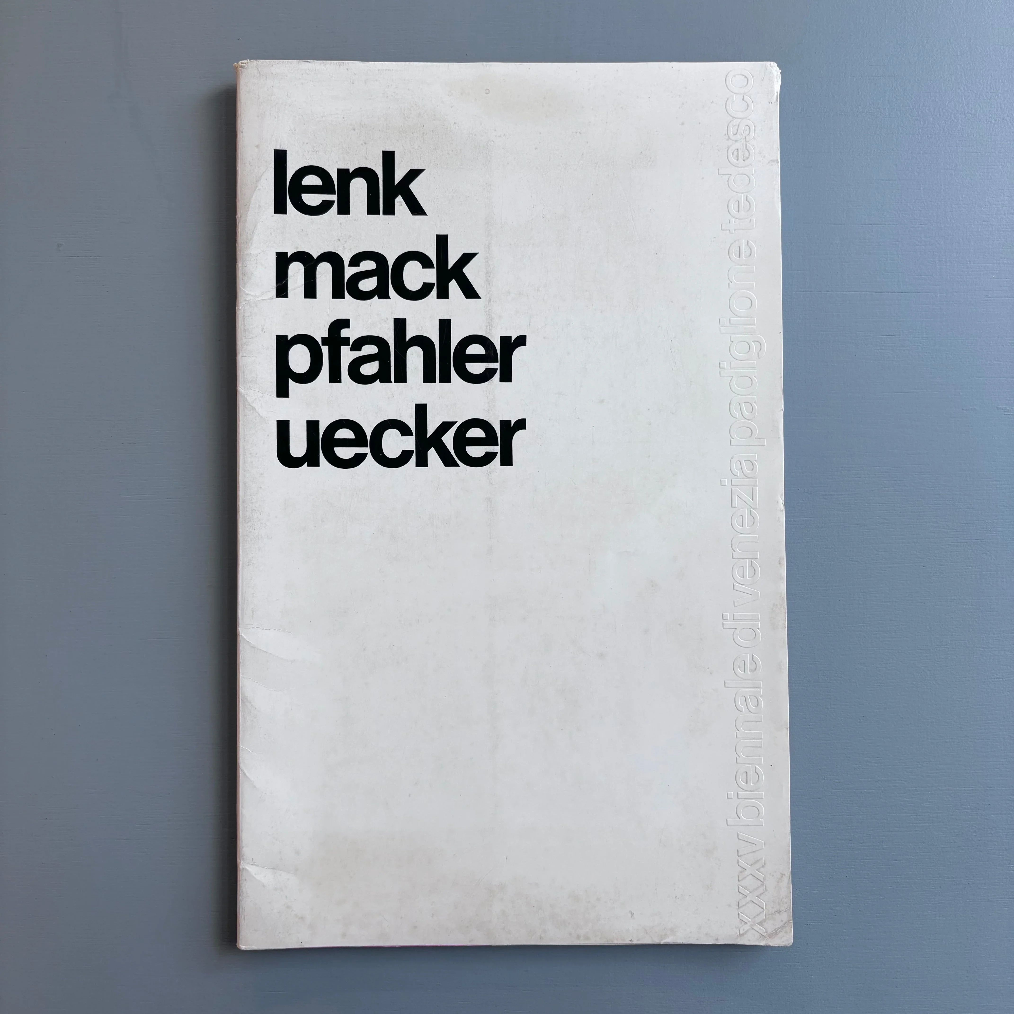 Lenk, Mack, Pfahler, Uecker - XXXV Biennale de Venezia Padiglione Tedesco 1970