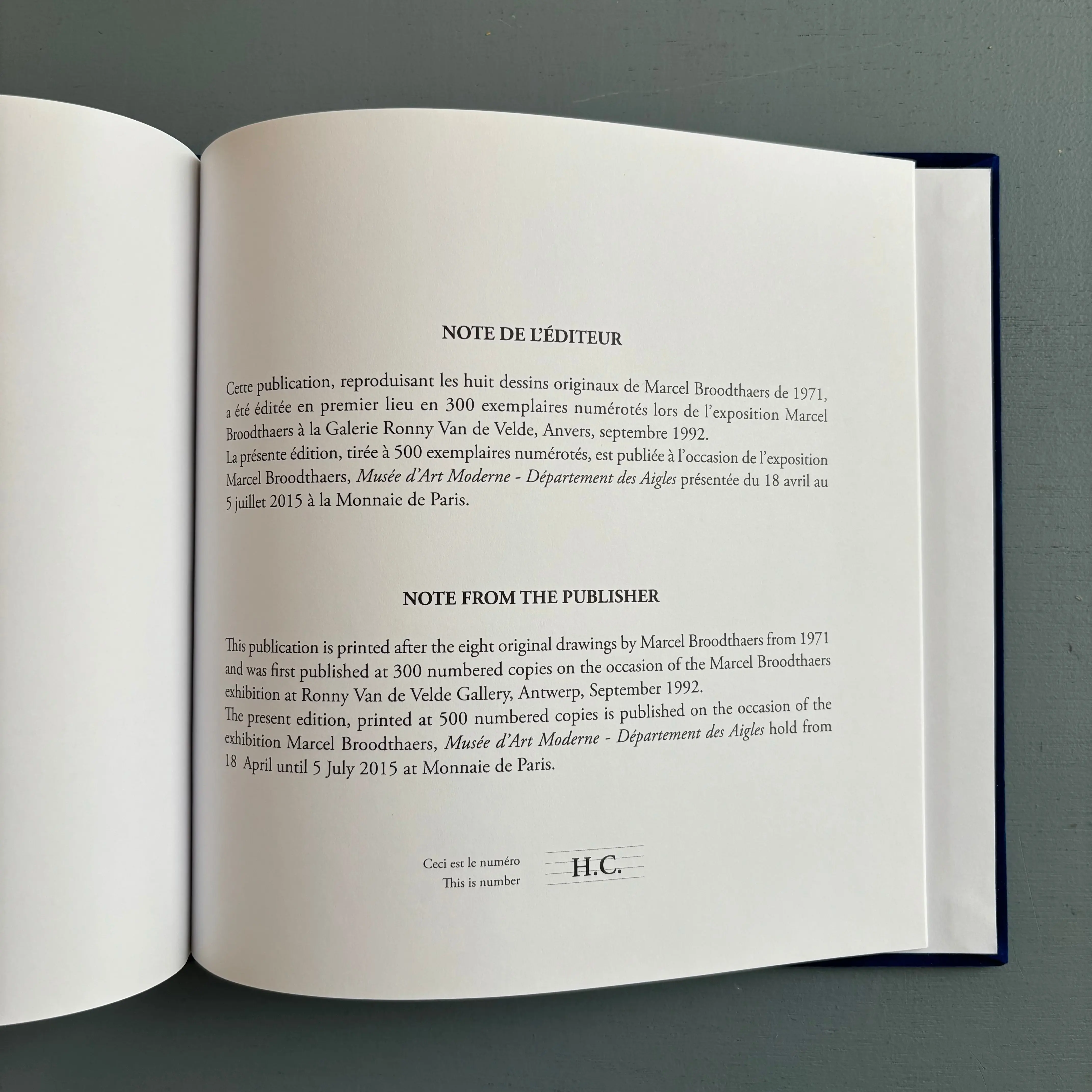 Marcel Broodthaers - Catalogue des Monnaies (collection privée) - Monnaie de Paris 2015 - Image 6