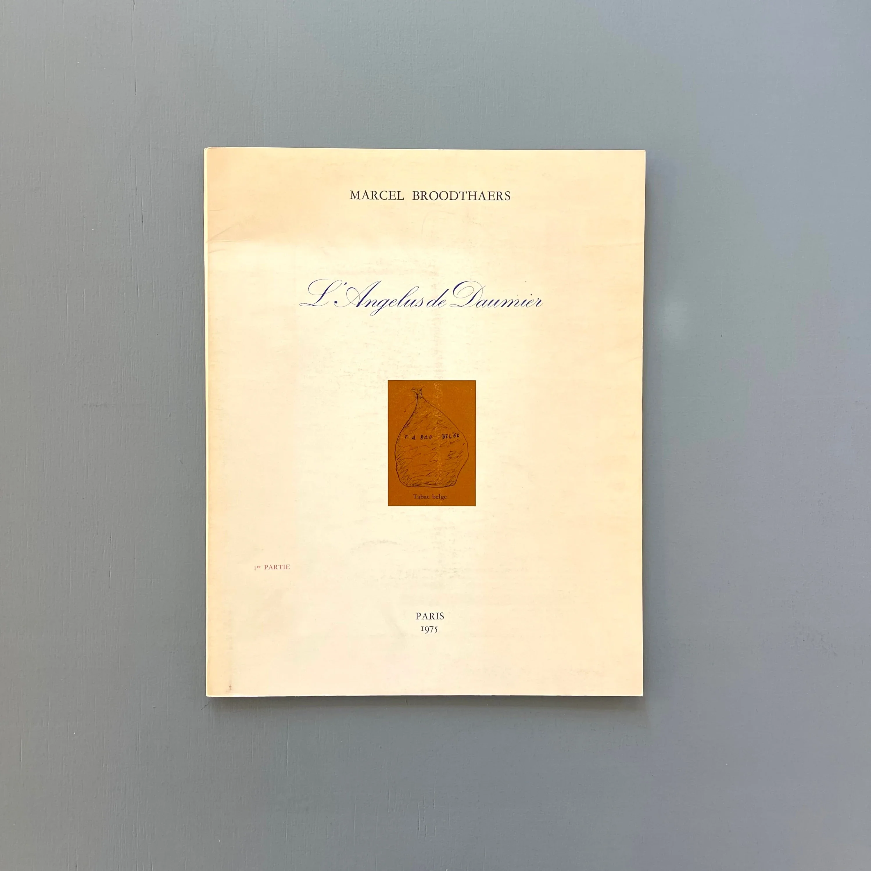 Marcel Broodthaers - L'angelus de Daumier 1ère partie - Centre Pompidou 1975