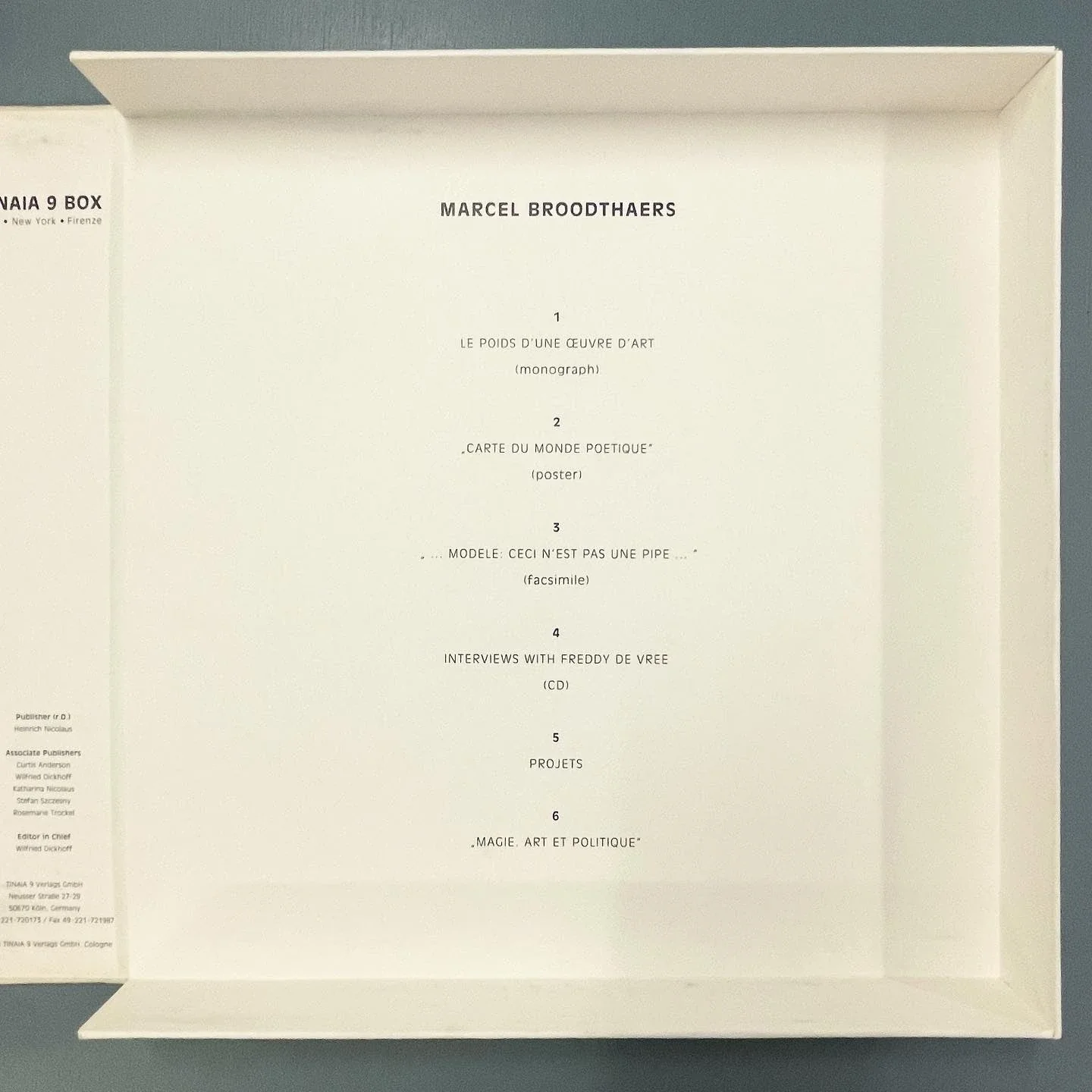 Marcel Broodthaers - Tinaia 9 Box I - Henrich Nicolaus 1994 - Image 4