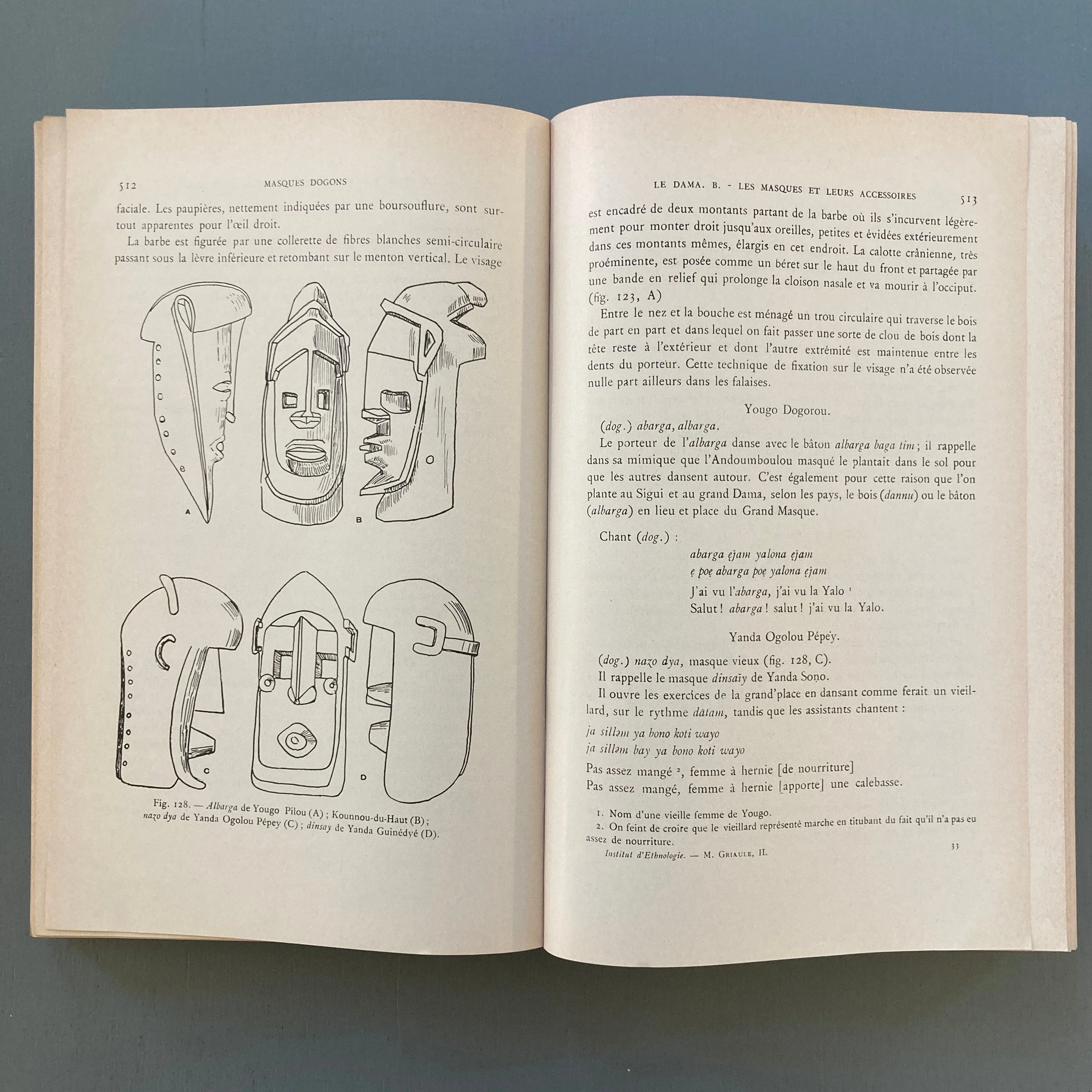 Marcel Griaule - Masques Dogons - Institut d'Ethnologie / Musée de l'Homme 1963 - Image 9
