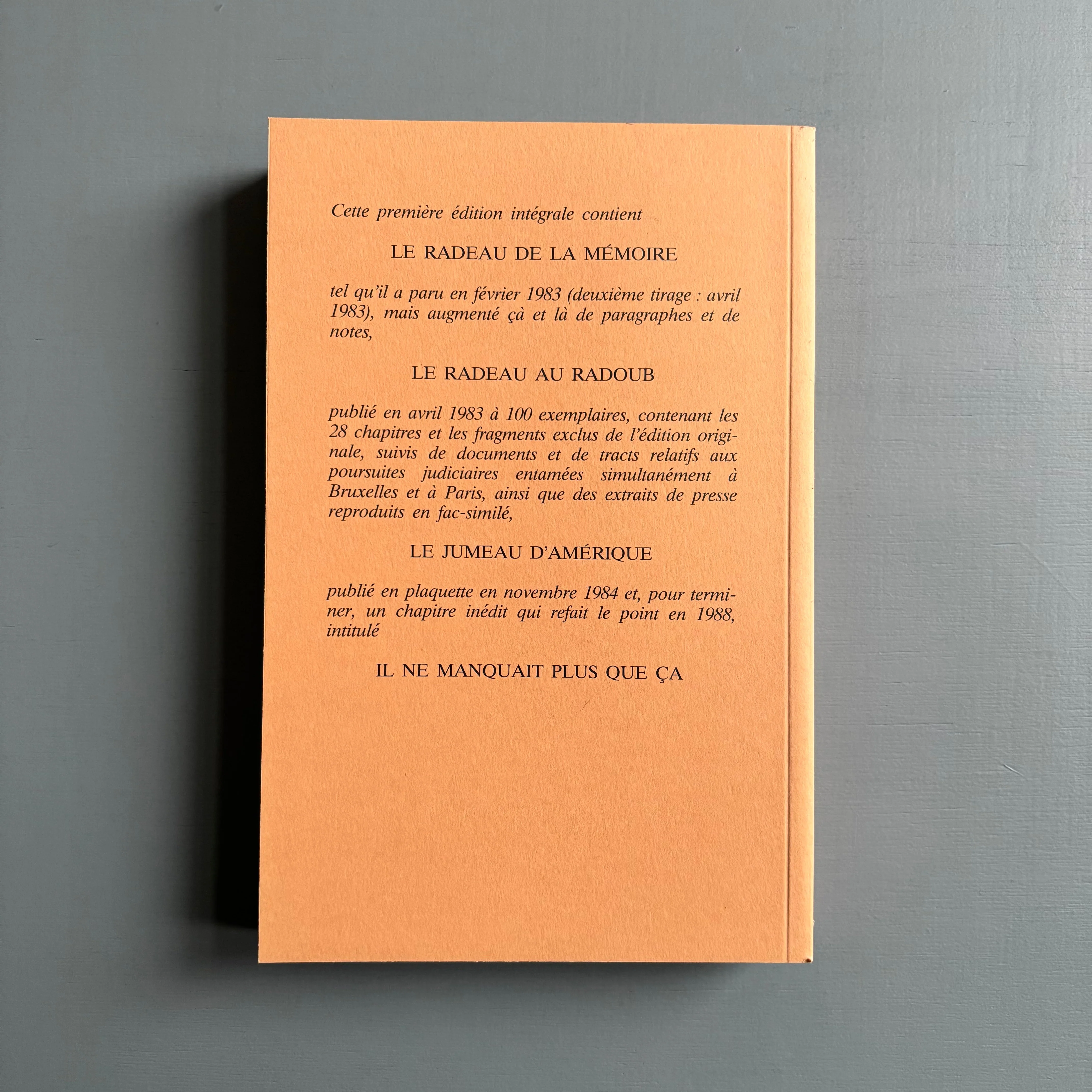 Marcel Mariën - Le radeau de la mémoire - Edition Pirate parce que Complète 1988 - Image 10