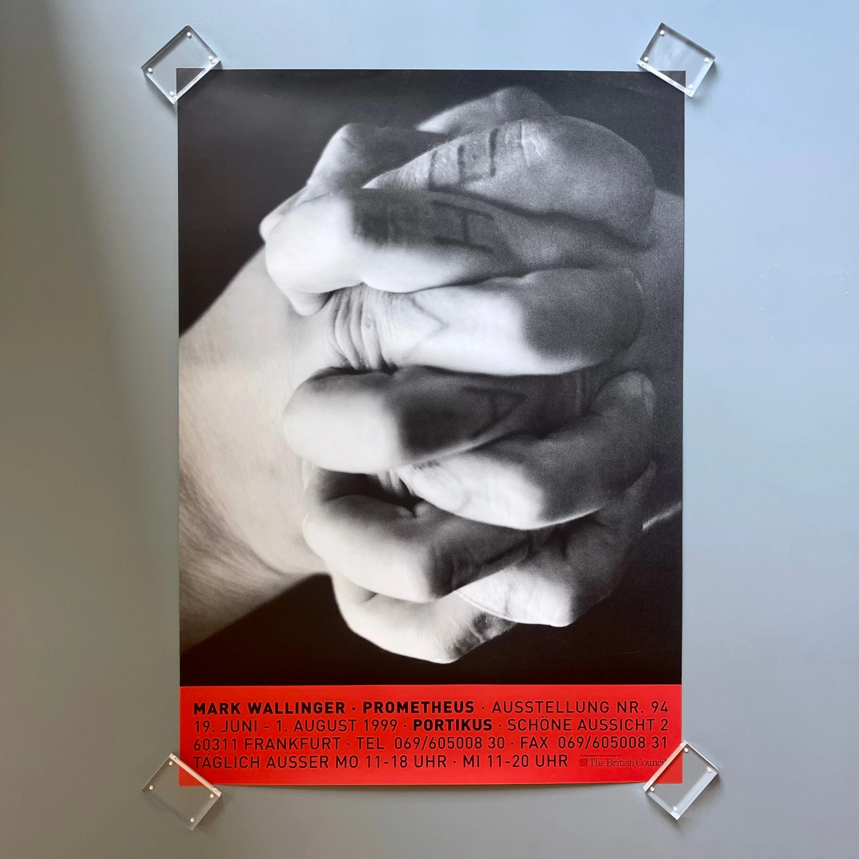 Mark Wallinger - Poster Exhibition Nr 94 Portikus 1999