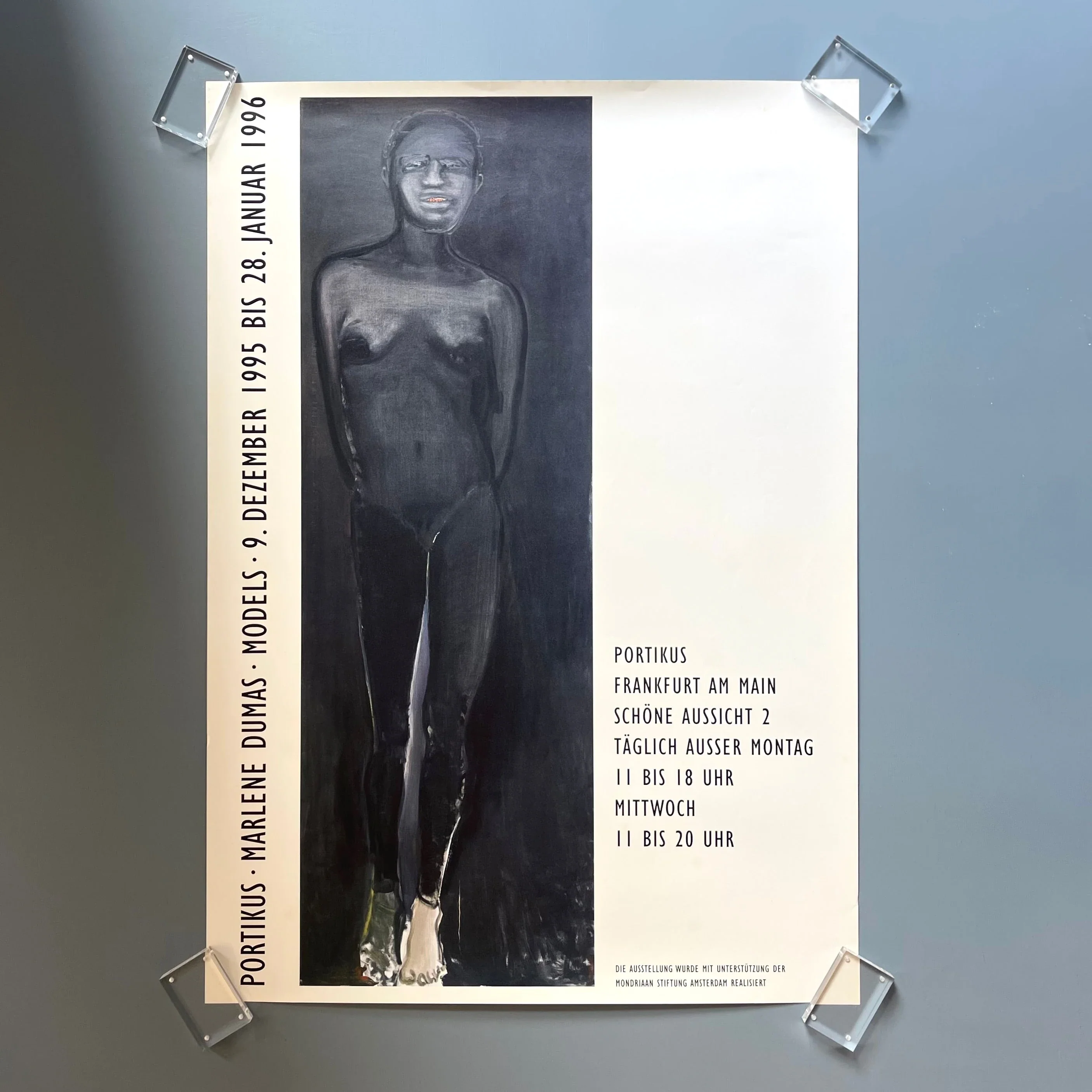 Marlene Dumas - Models - Poster Exhibition Nr 70 Portikus 1996