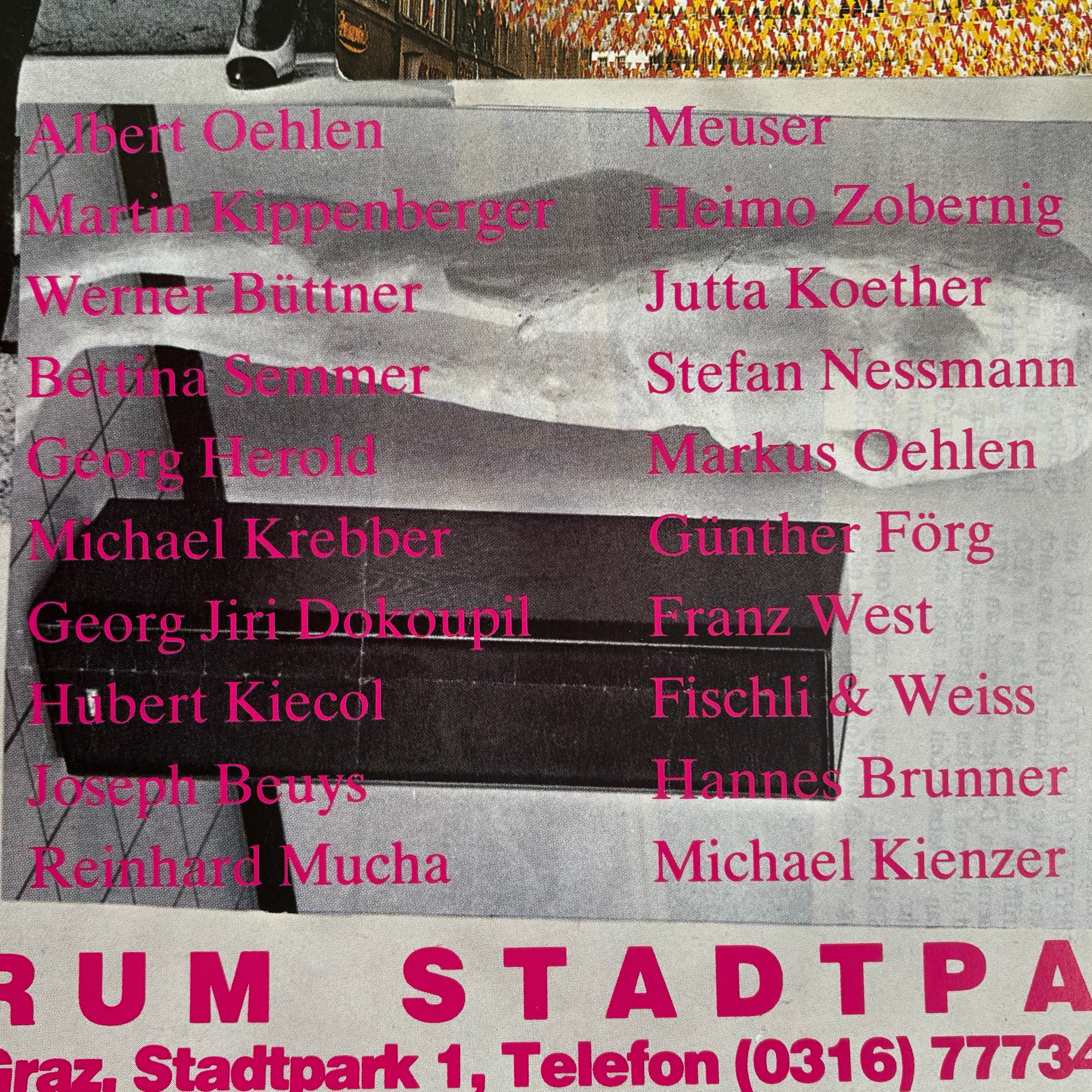 Martin Kippenberger poster- Broken Neon - Forum Stadtpark 1987 - Image 3