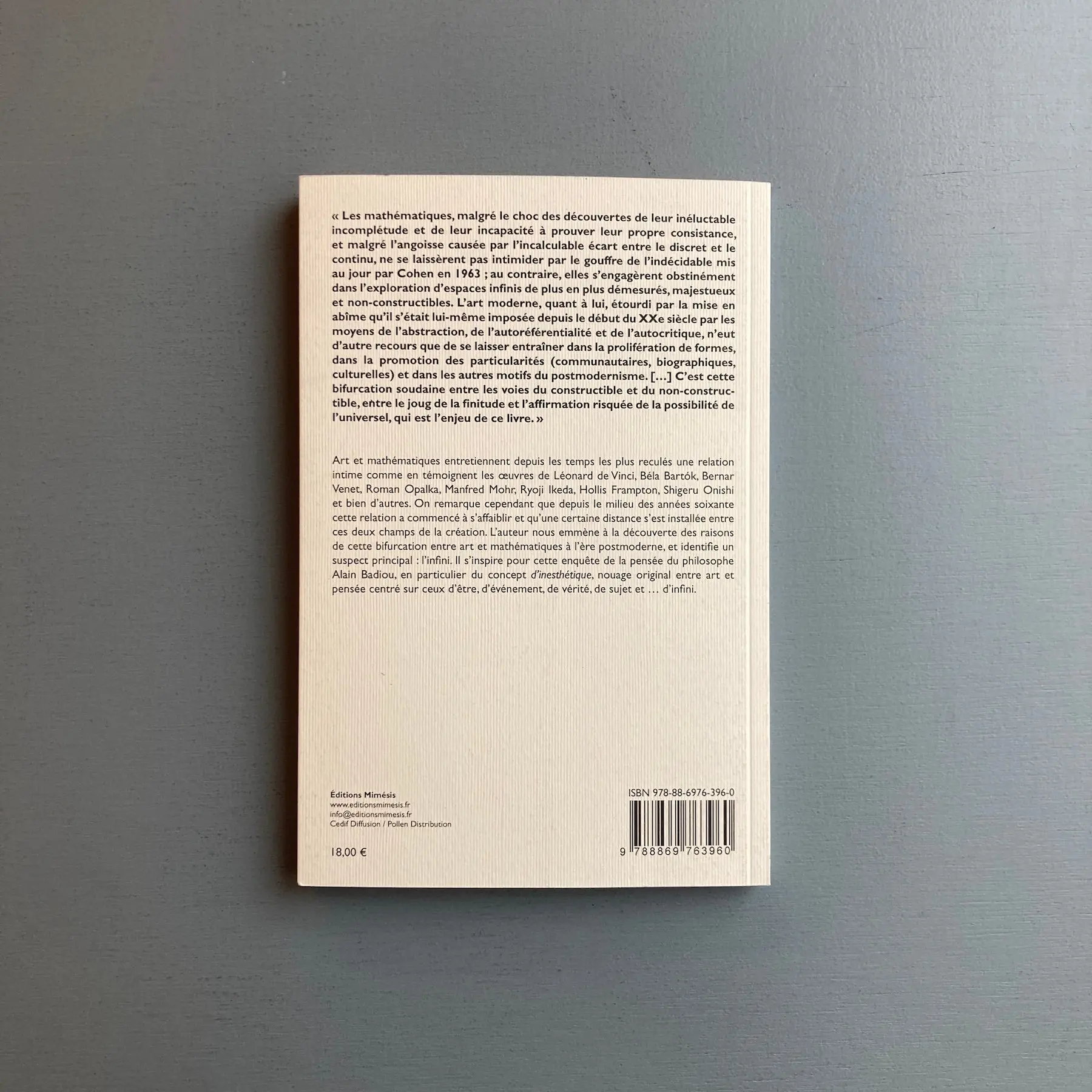 Michel Tombroff - Zéro dièse existe / Art, mathématiques, inesthétique - Éditions Mimésis 2024 - Image 10