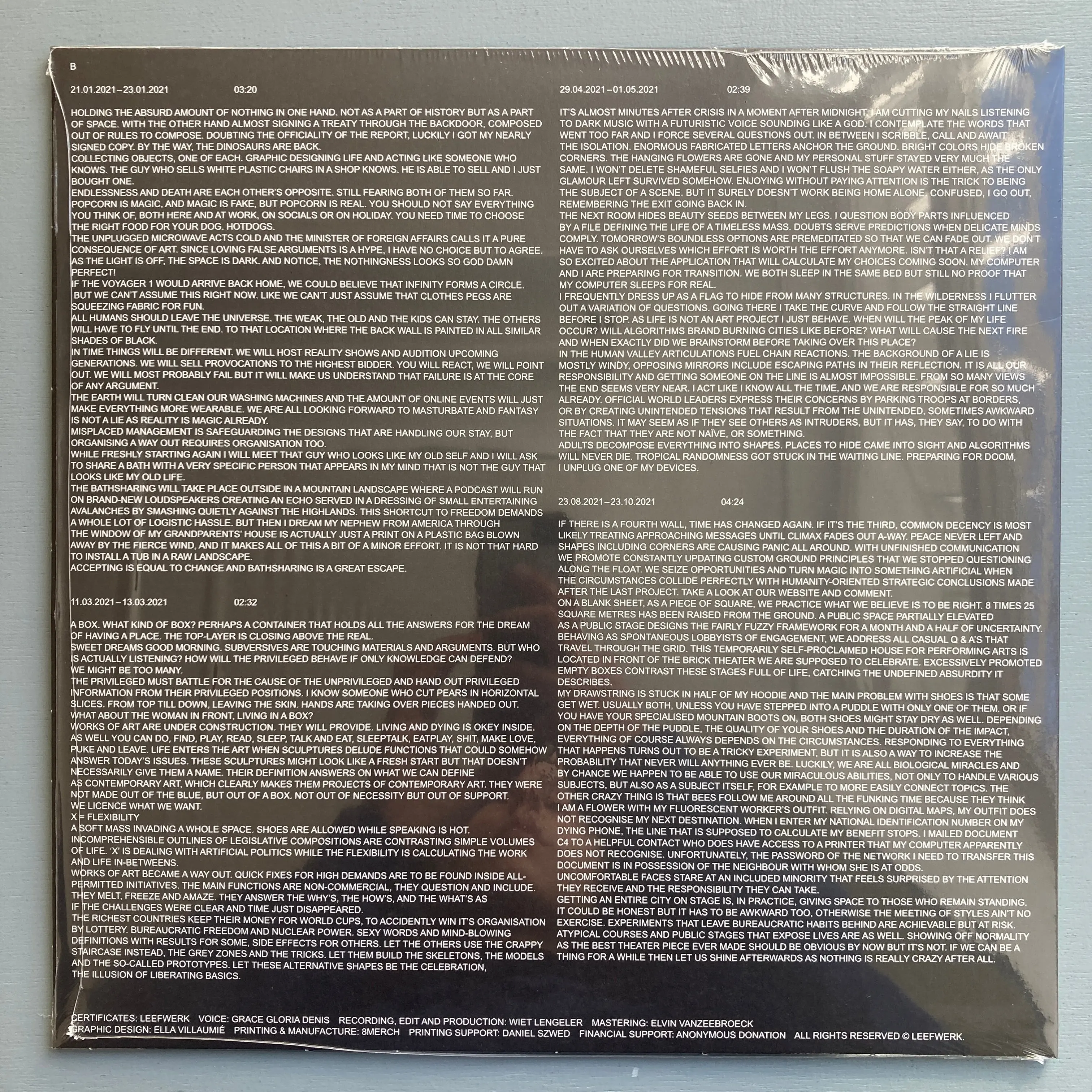 Niels Coppens & Roman Luterbacher - LEEFWERK / ΛΕΦΒΕΡΚ 2019-2021 (Record) - Leefwerk 2022 - Image 3