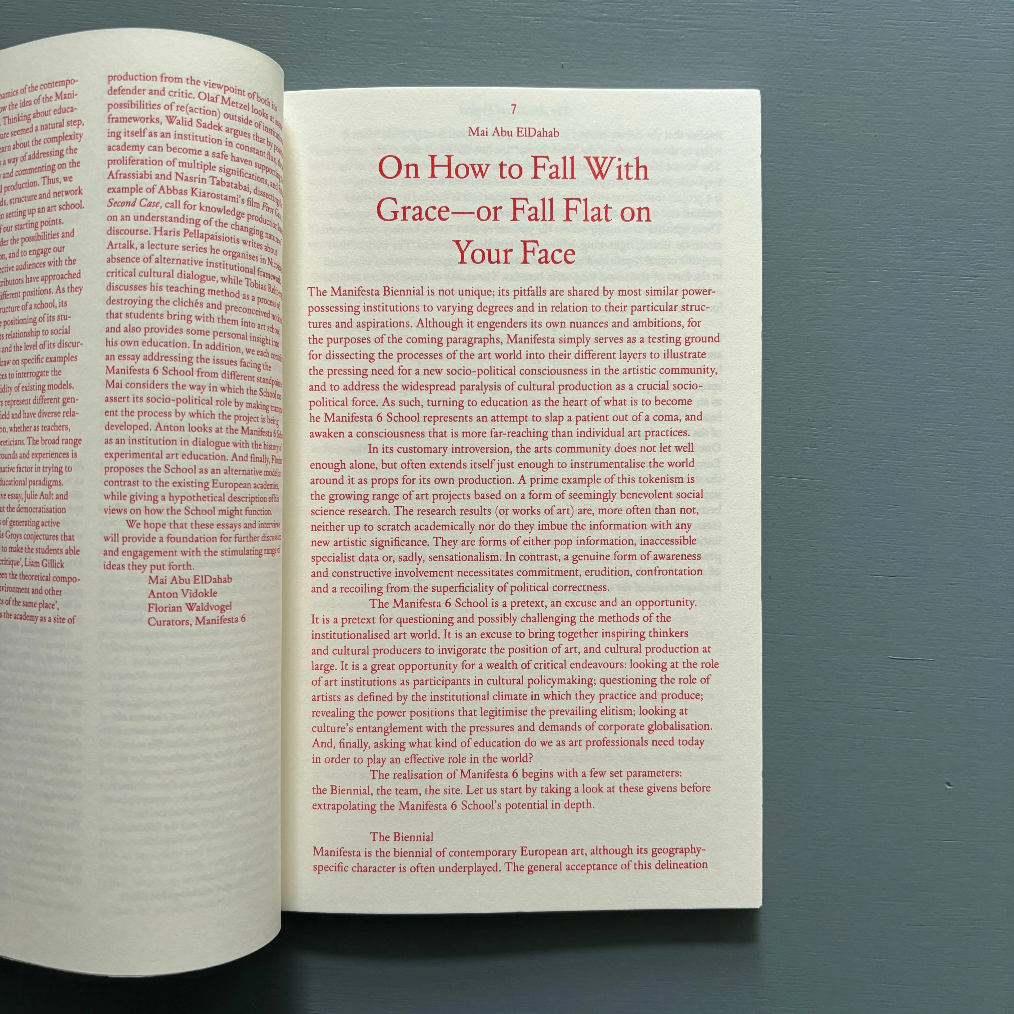 Notes for an art school - Manifesta 6 School Books 2006 - Image 3