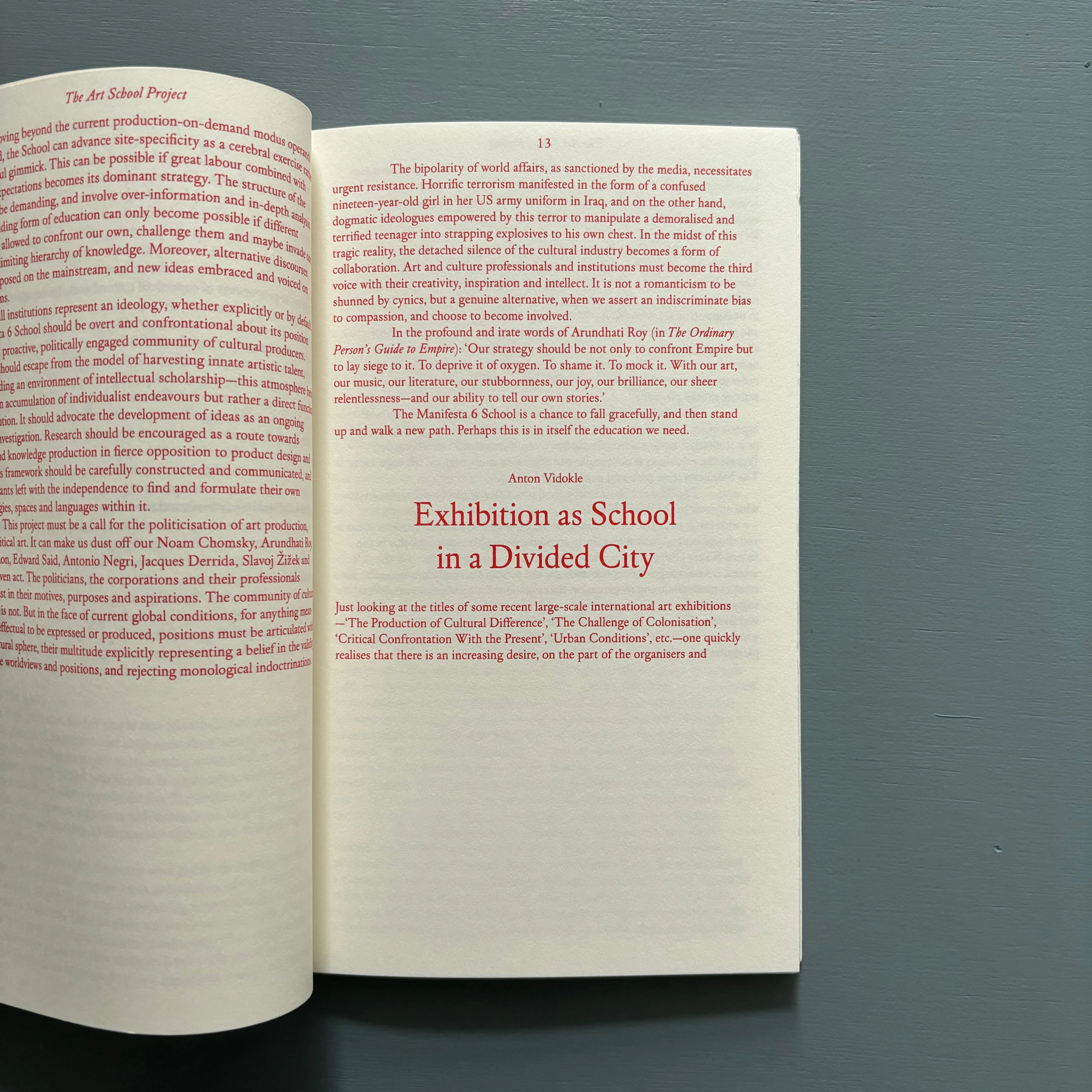 Notes for an art school - Manifesta 6 School Books 2006 - Image 4