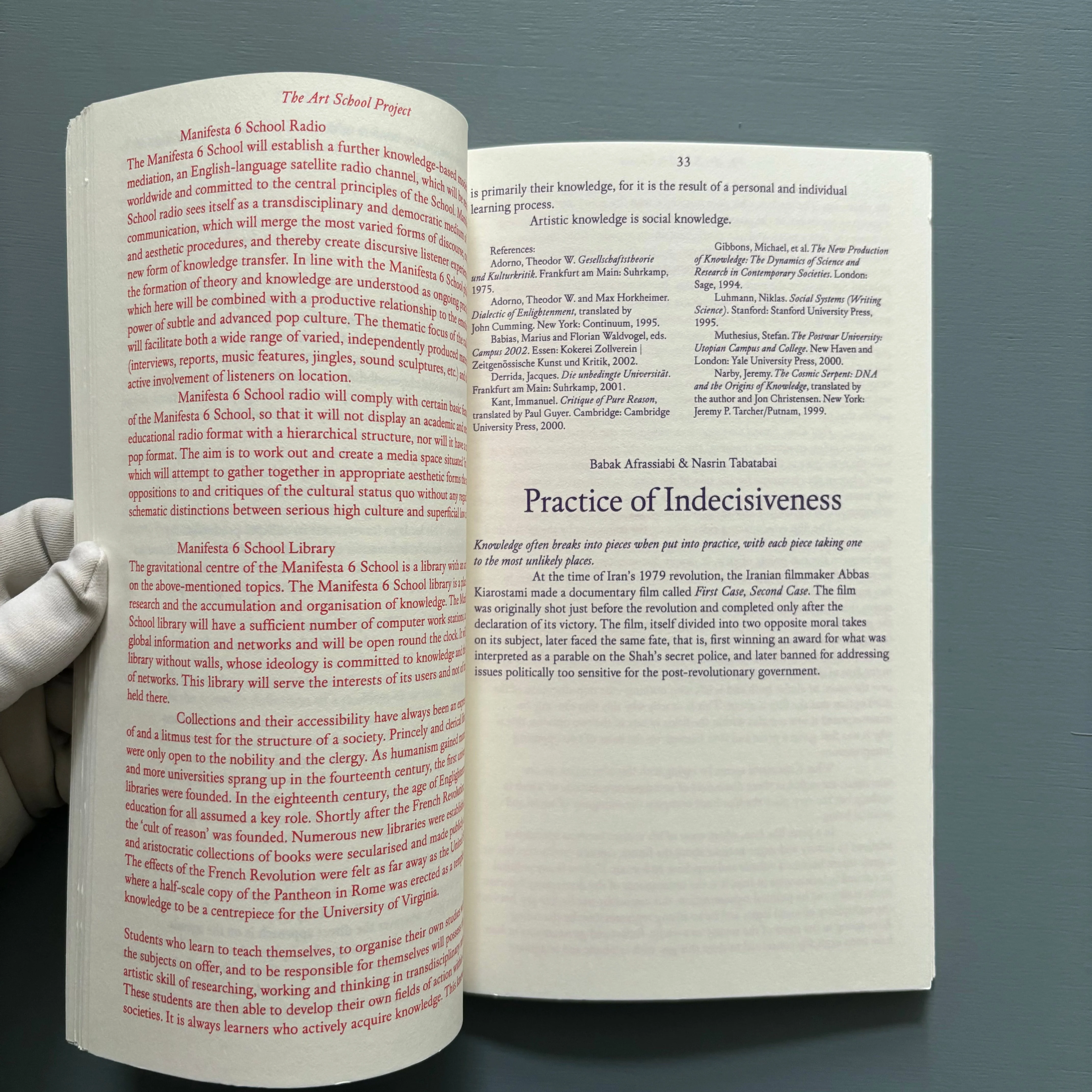 Notes for an art school - Manifesta 6 School Books 2006 - Image 5