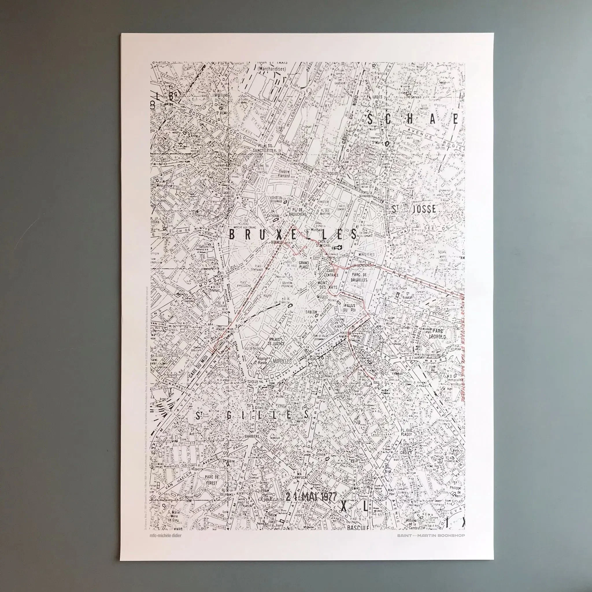 On Kawara - 21 May 1977 poster - mfc-michèle didier/Saint-Martin Bookshop 2022