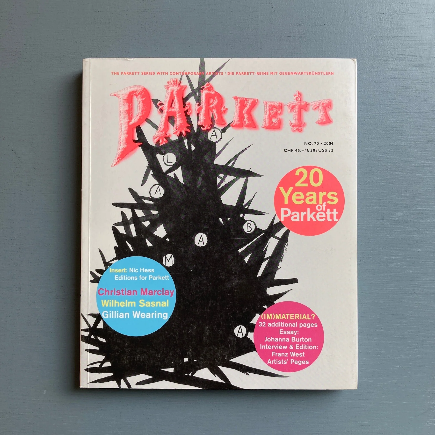 Parkett Vol. 70 - May 2004 - Christian Marclay, Wilhelm Sasnal, Gillian Wearing, Franz West