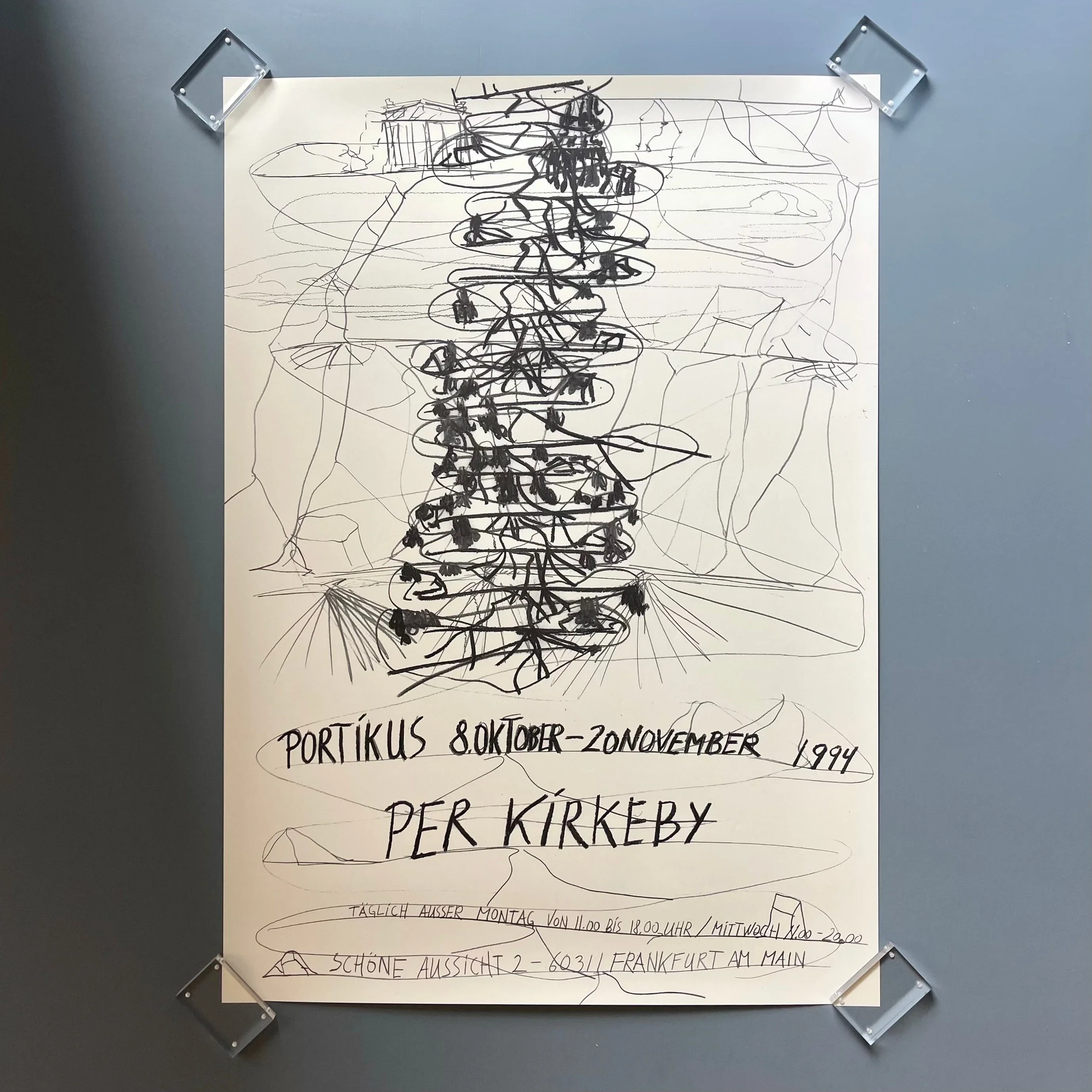 Per Kirkeby - Poster Exhibition Nr 60 Portikus 1994