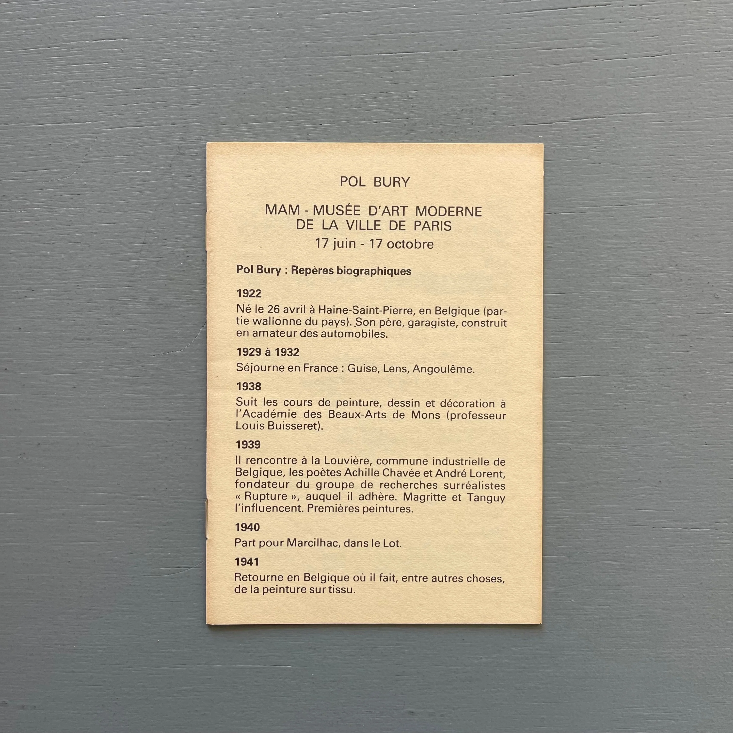 Pol Bury - Journal d'une vacance - Musée d'art moderne de la ville de Paris 1982 - Image 4