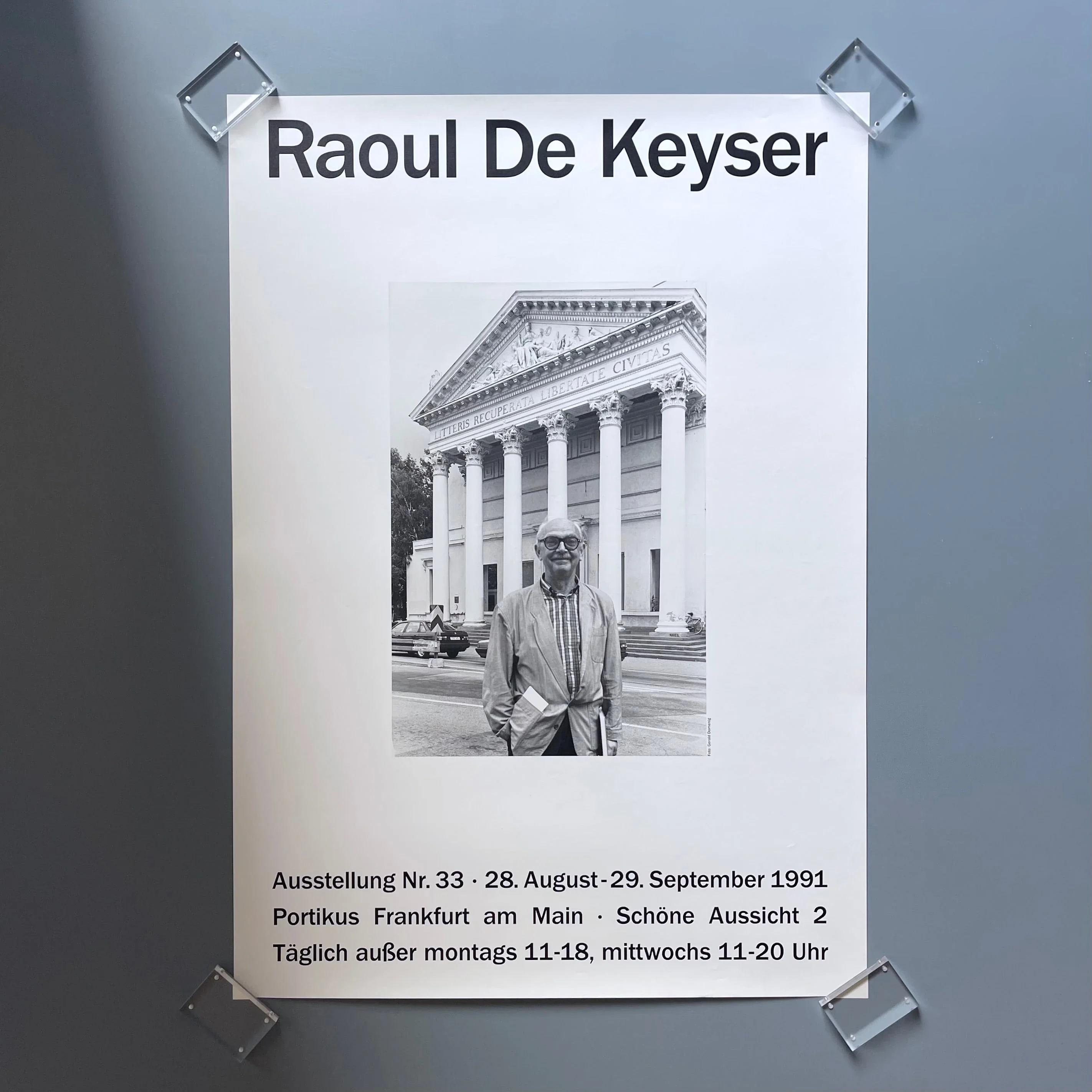 Raoul De Keyser - Poster Exhibition Nr 33 Portikus 1991
