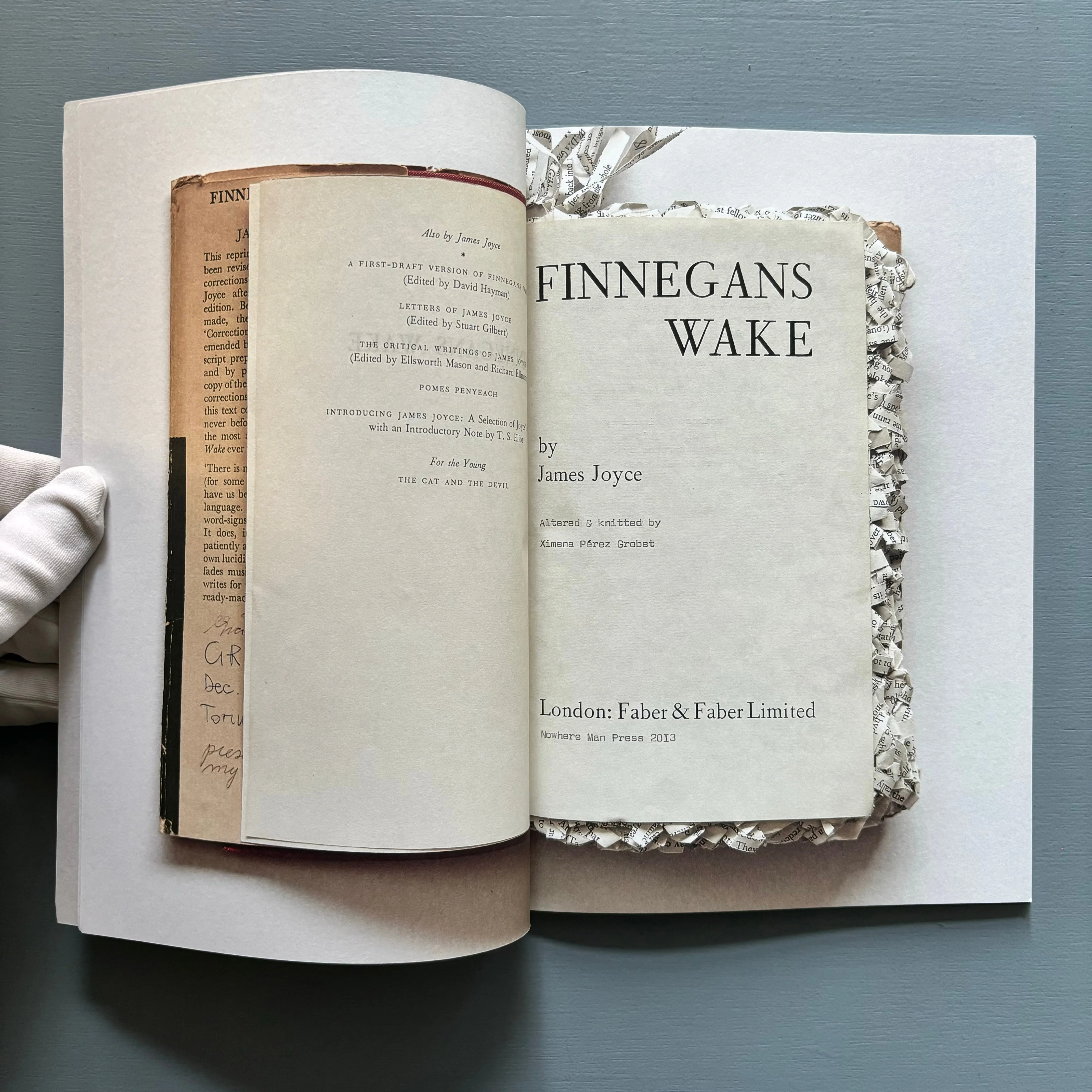 Reading Finnegans Wake by Ximena Pérez Grobet - Facsimile Edition - Nowhereman Press 2022 - Image 4