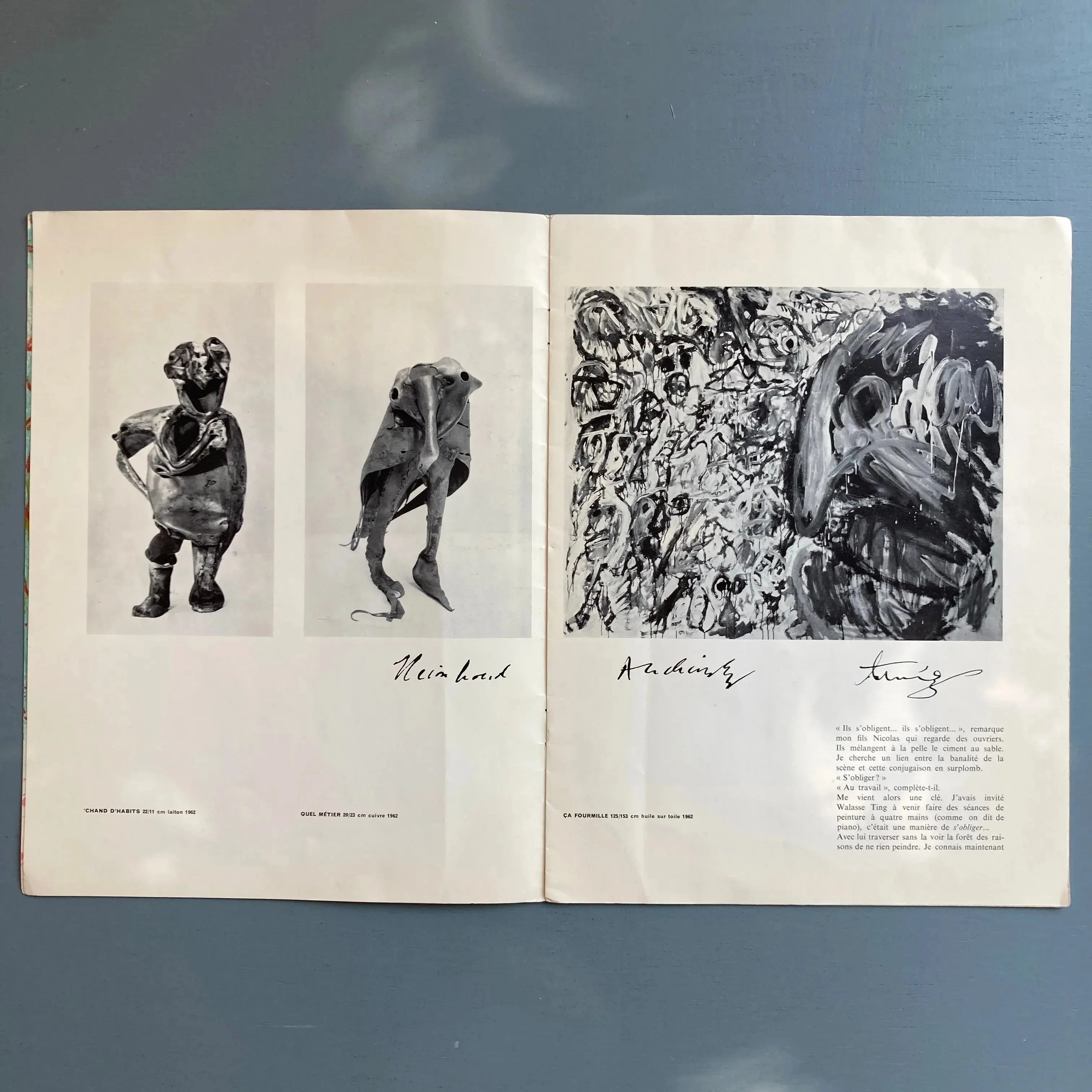 Reinhoud, Alechinsky et Ting - Solo de sculpture et divertissement - Galerie de France 1963 - Image 3