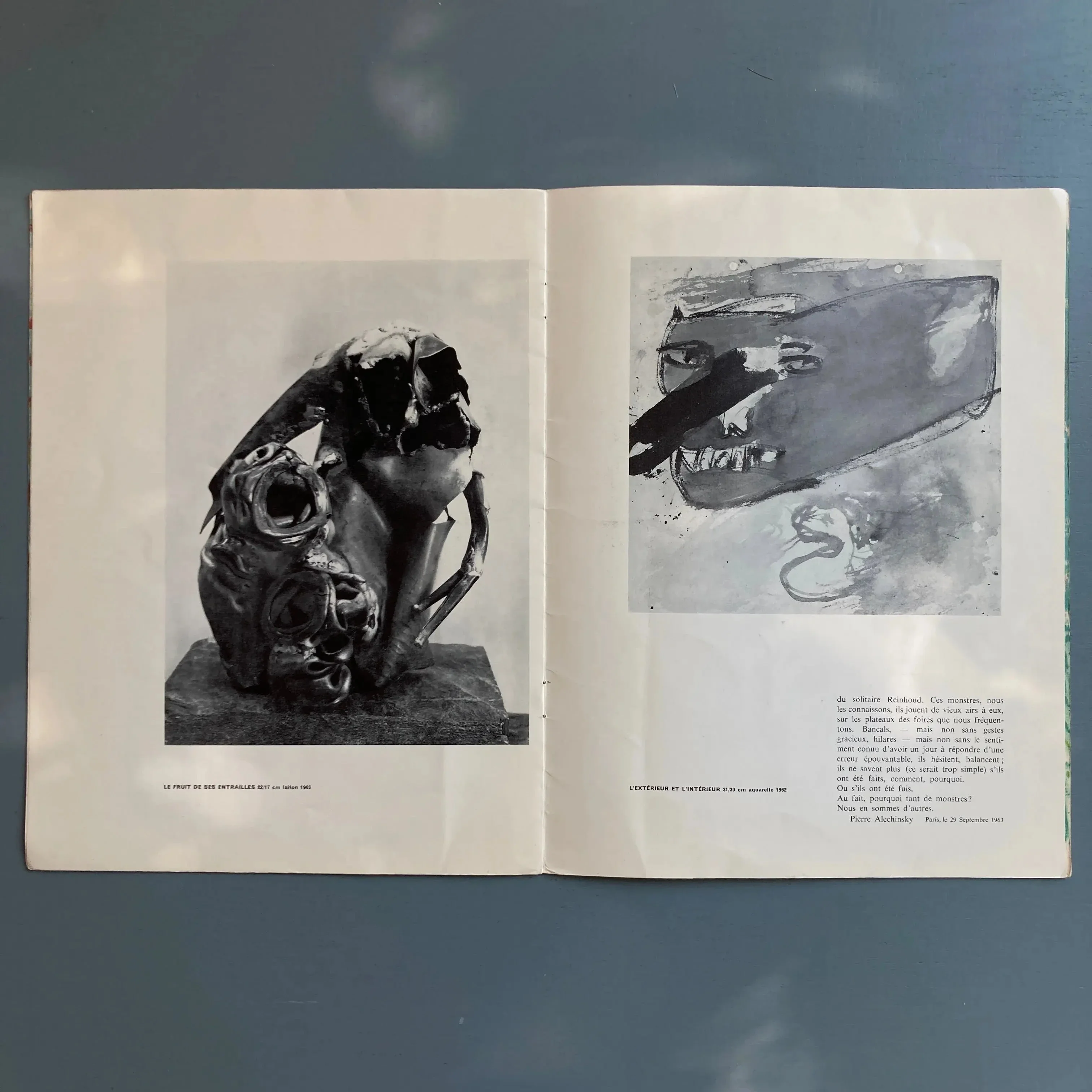Reinhoud, Alechinsky et Ting - Solo de sculpture et divertissement - Galerie de France 1963 - Image 4