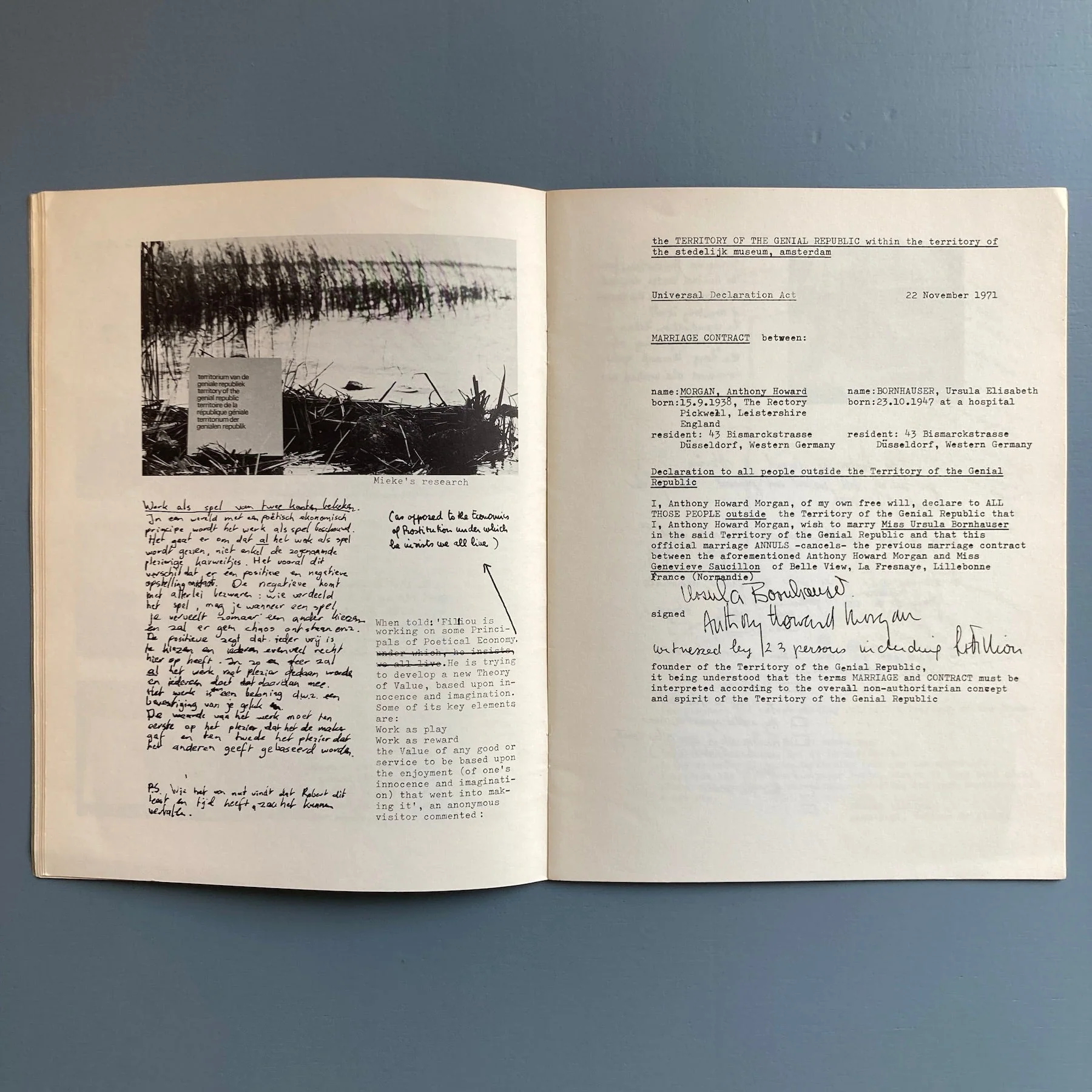 Robert Filliou - Research at the Stedelijk 1971 - Image 7