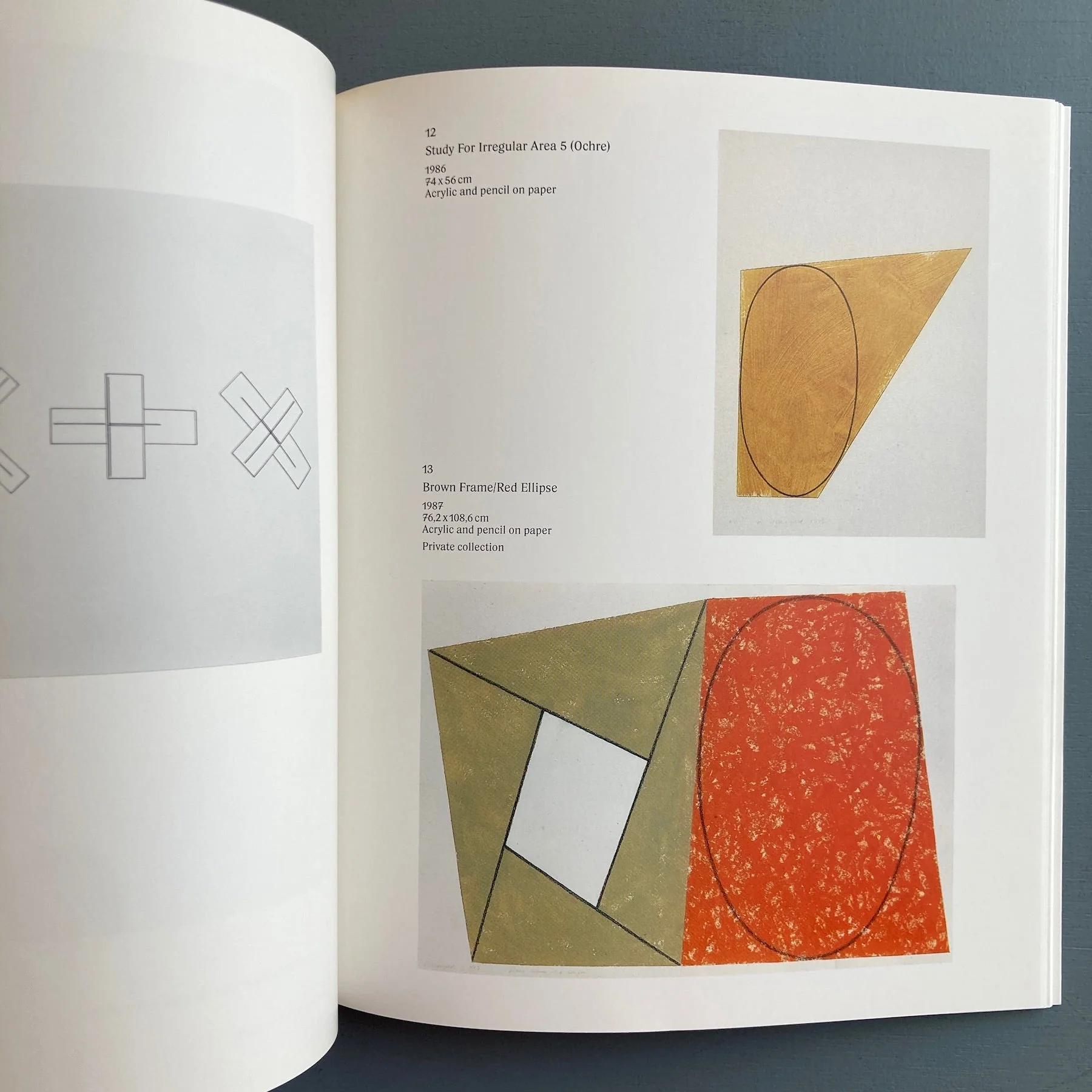 Robert Mangold - Works on paper - Annemarie Verna / Galerie Meert Rihoux 1988 - Image 3