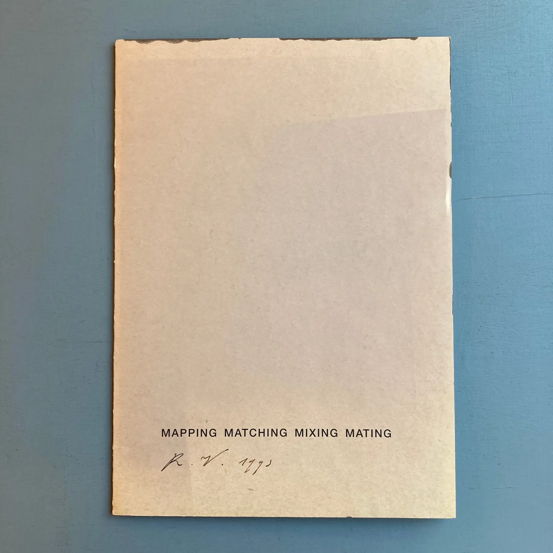 Roy Villevoye - Mapping matching mixing mating - 1993