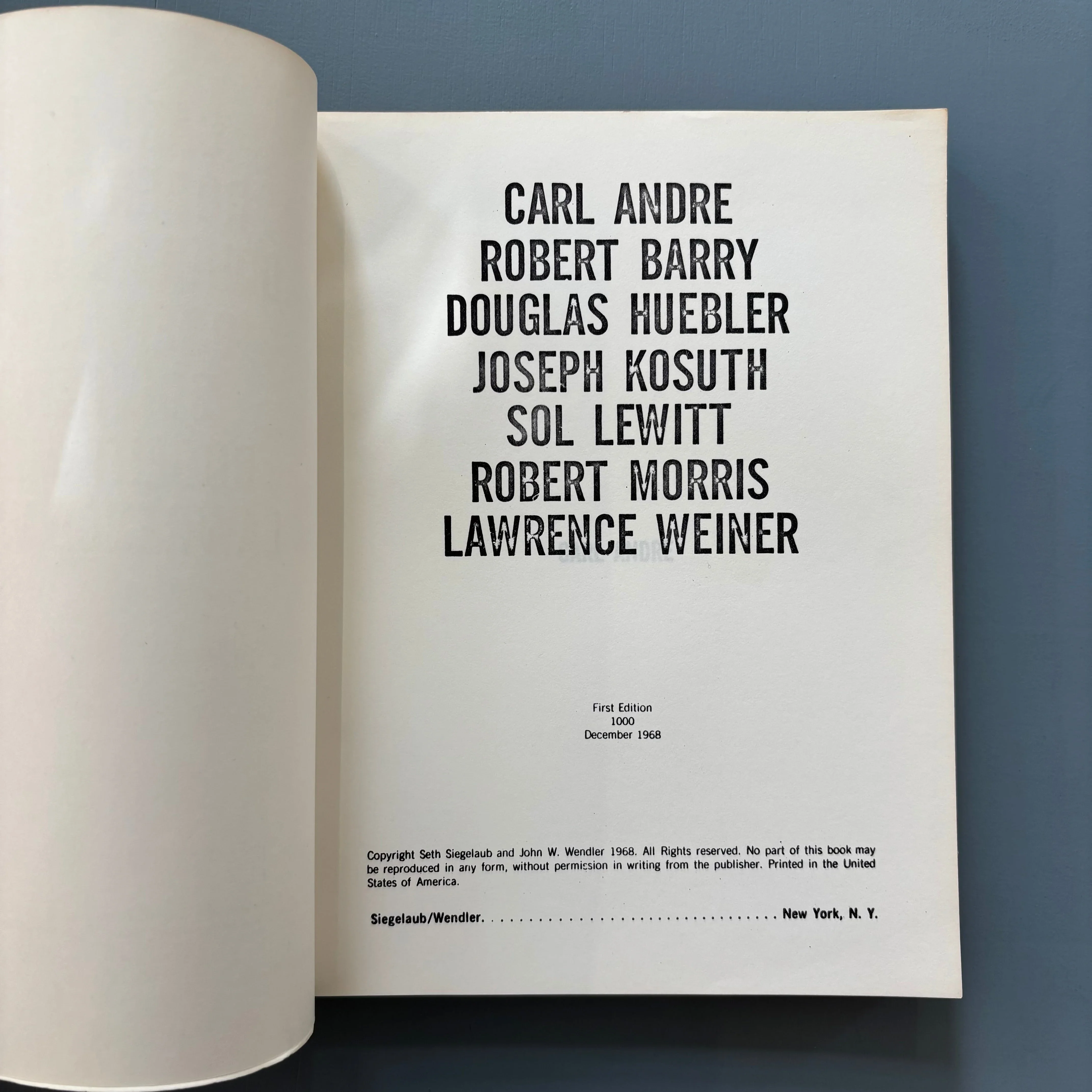Seth Siegelaub & John W. Wendler - The Xerox Book - First edition 1969 - Image 2