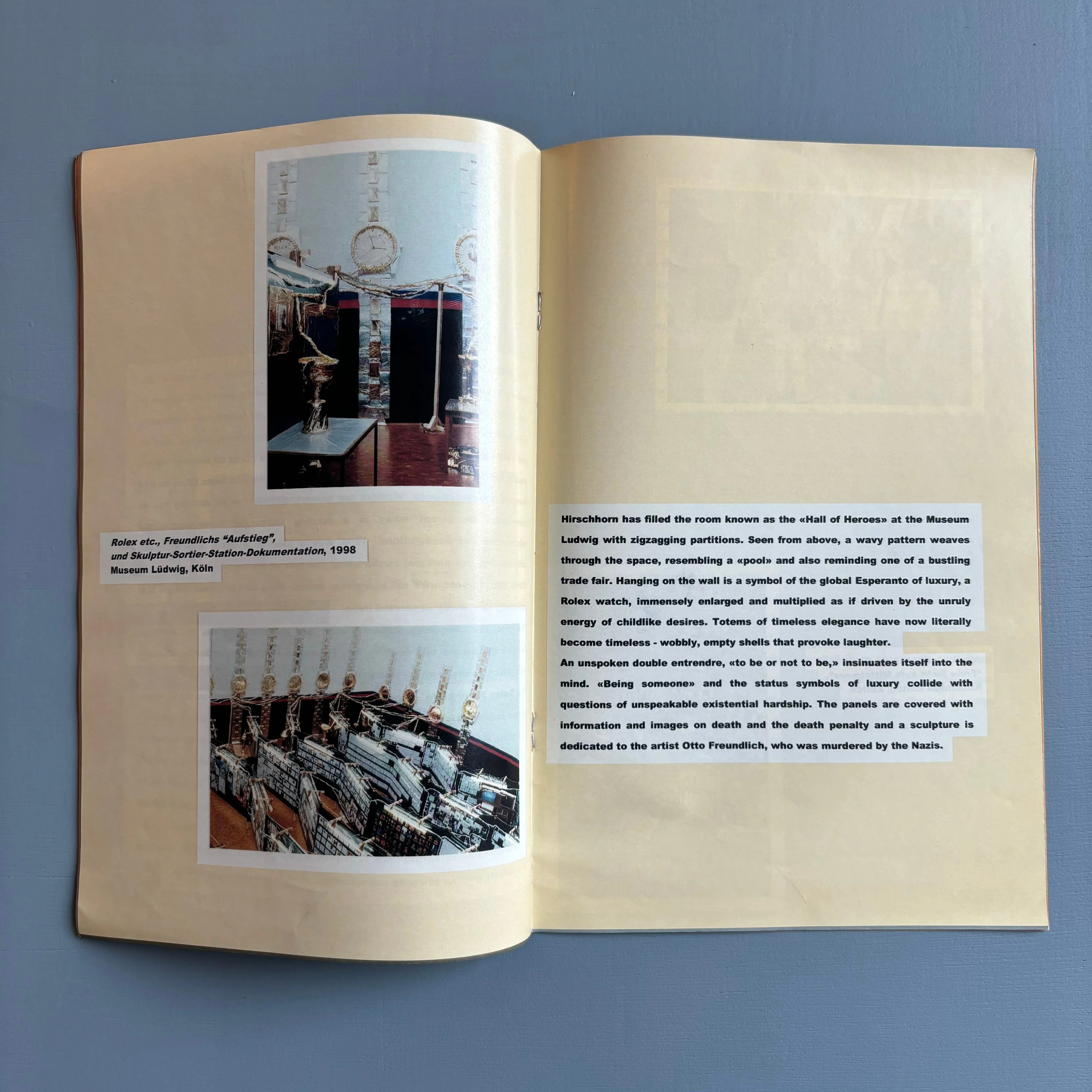 Short guide into the work of Thomas Hirschhorn - Barbara Gladstone Gallery 2002 - Image 5
