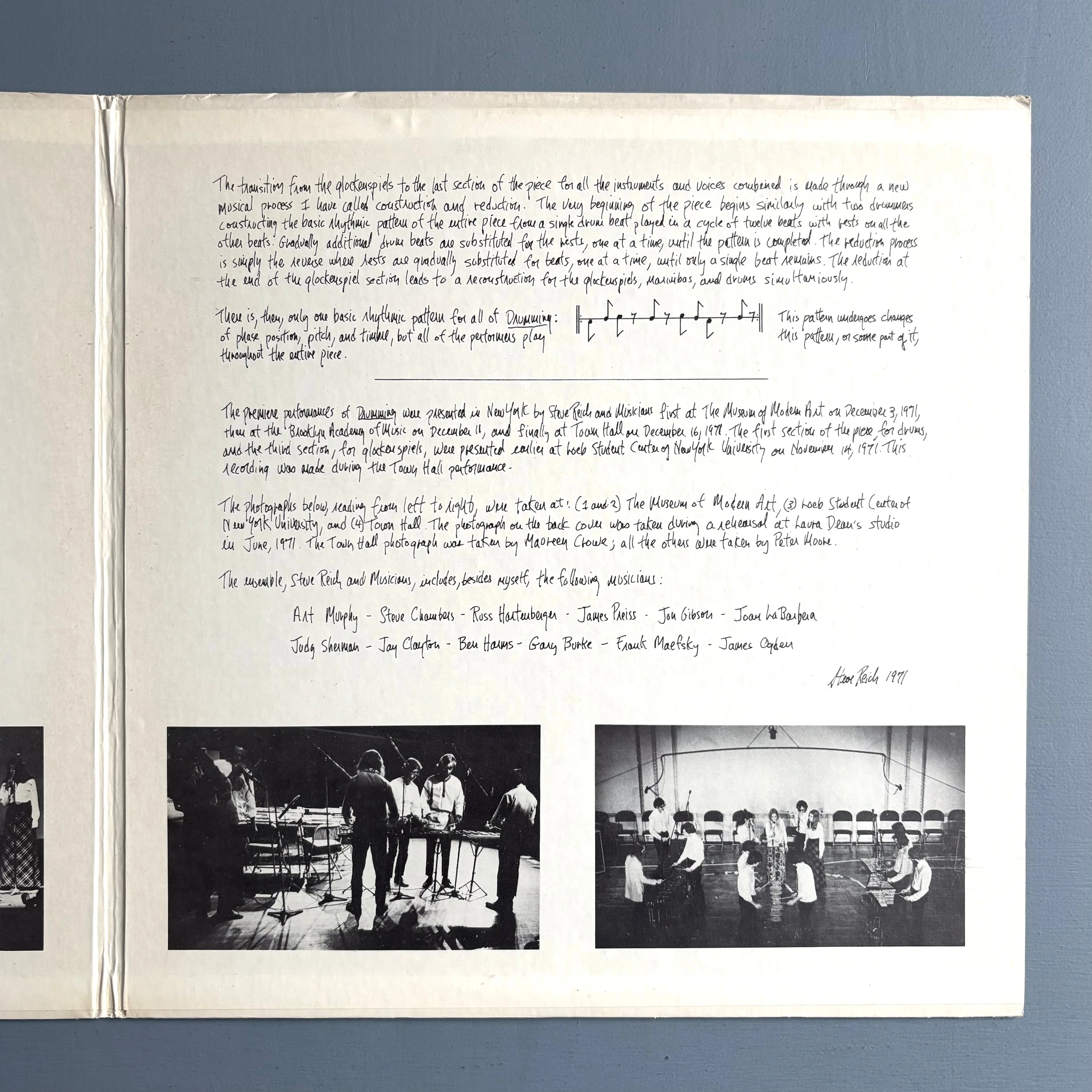 Steve Reich - Drumming - John Gibson + Multiples US 1971 - Image 5