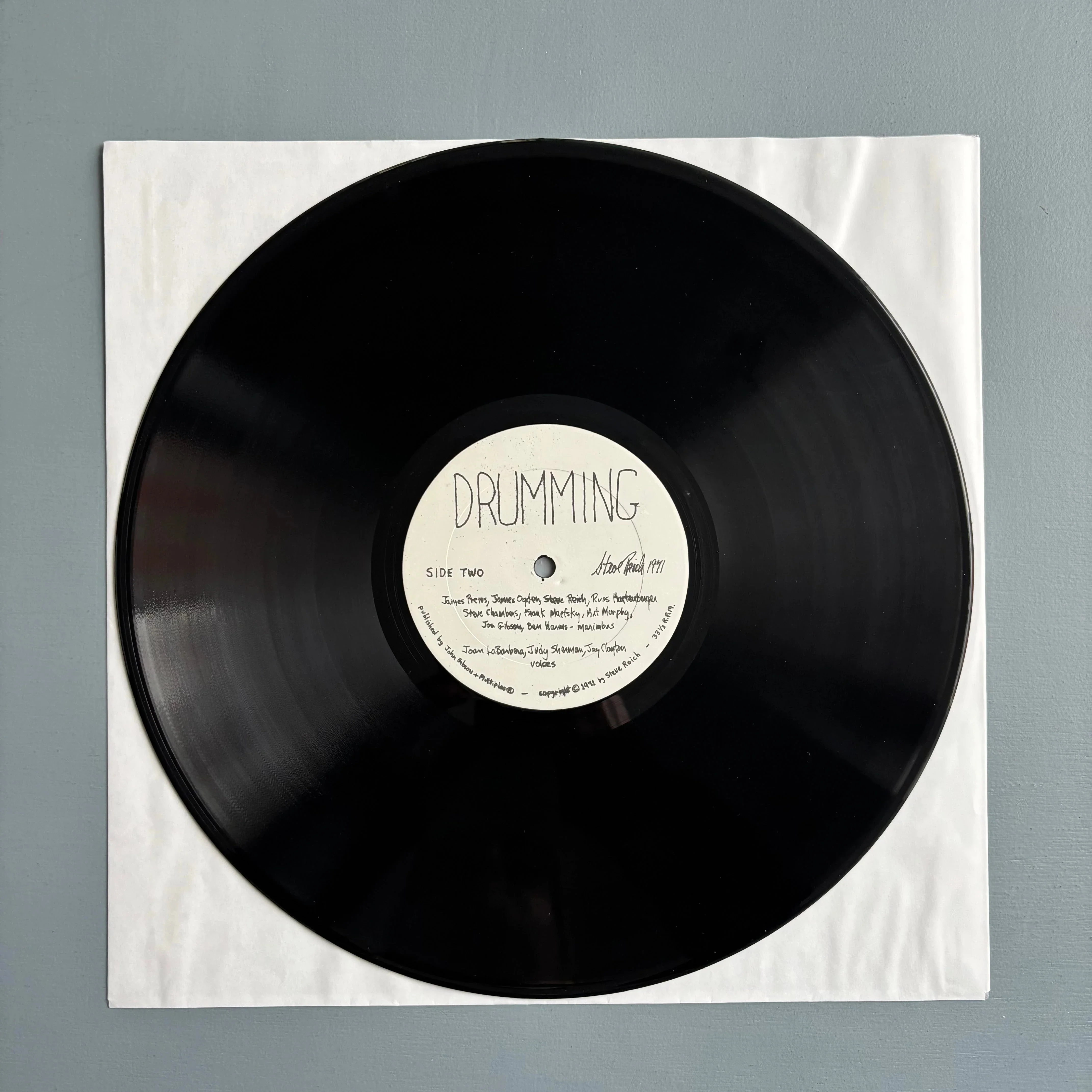 Steve Reich - Drumming - John Gibson + Multiples US 1971 - Image 7