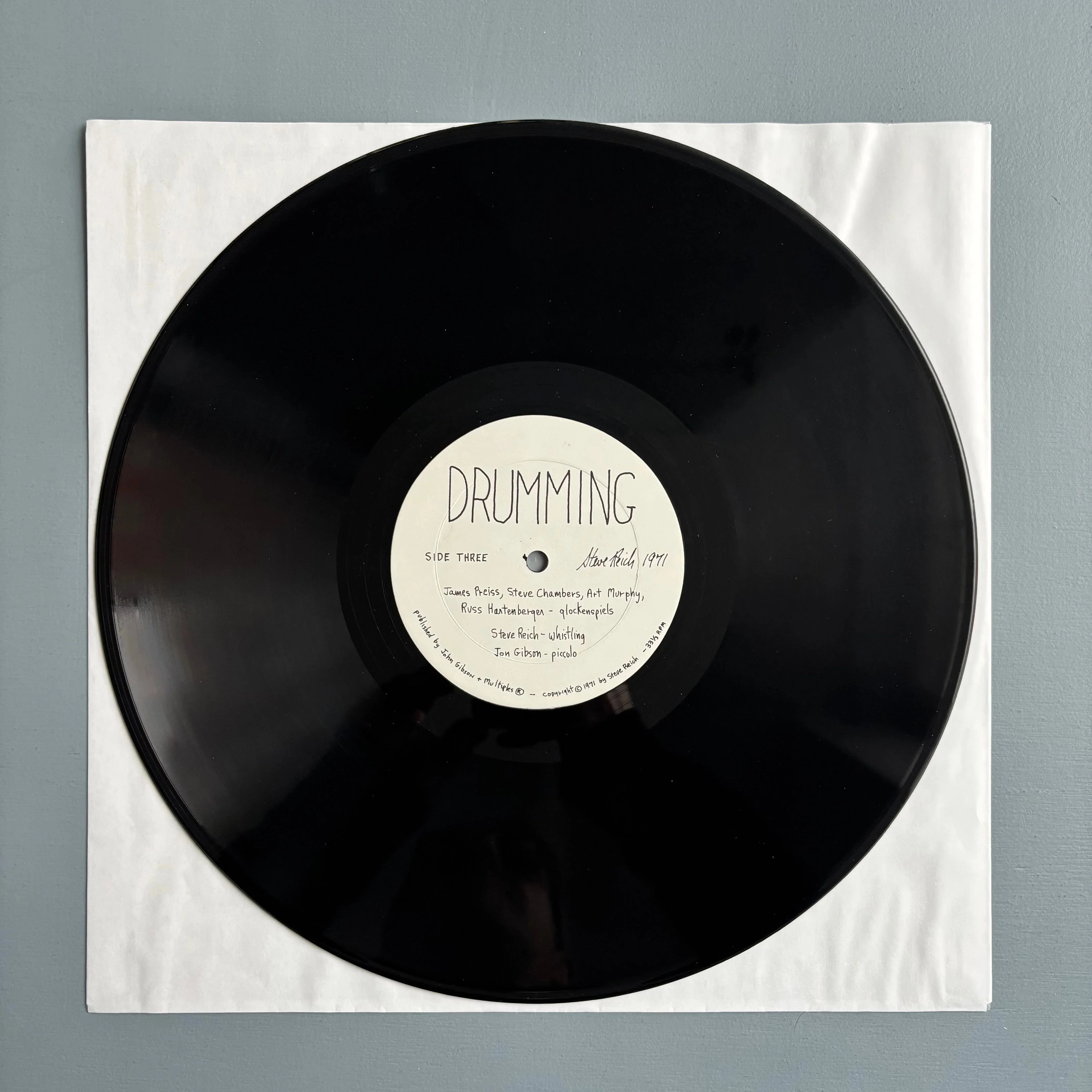Steve Reich - Drumming - John Gibson + Multiples US 1971 - Image 8