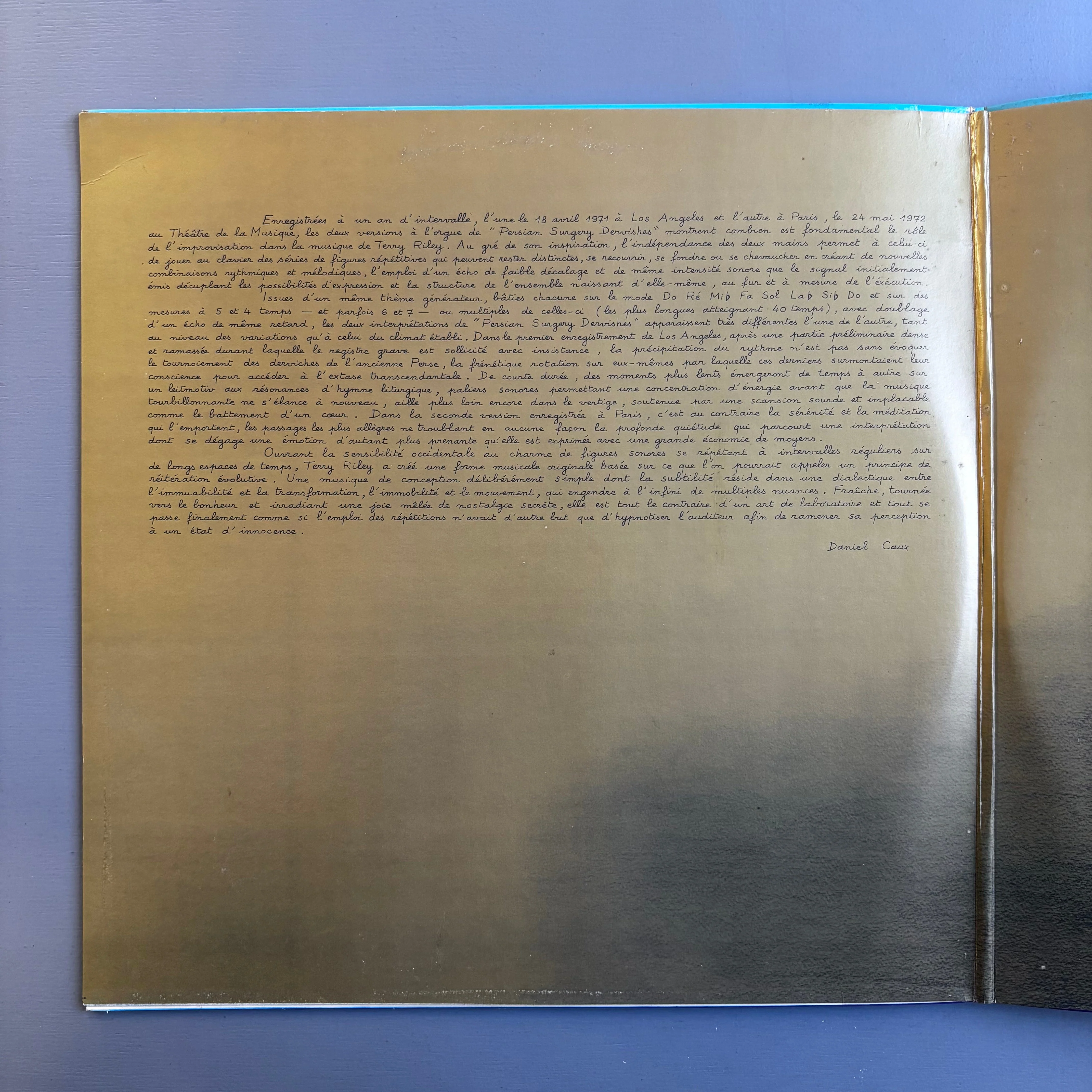 Terry Riley - Persian Surgery Dervishes - Shandar FR 1972 - Image 3