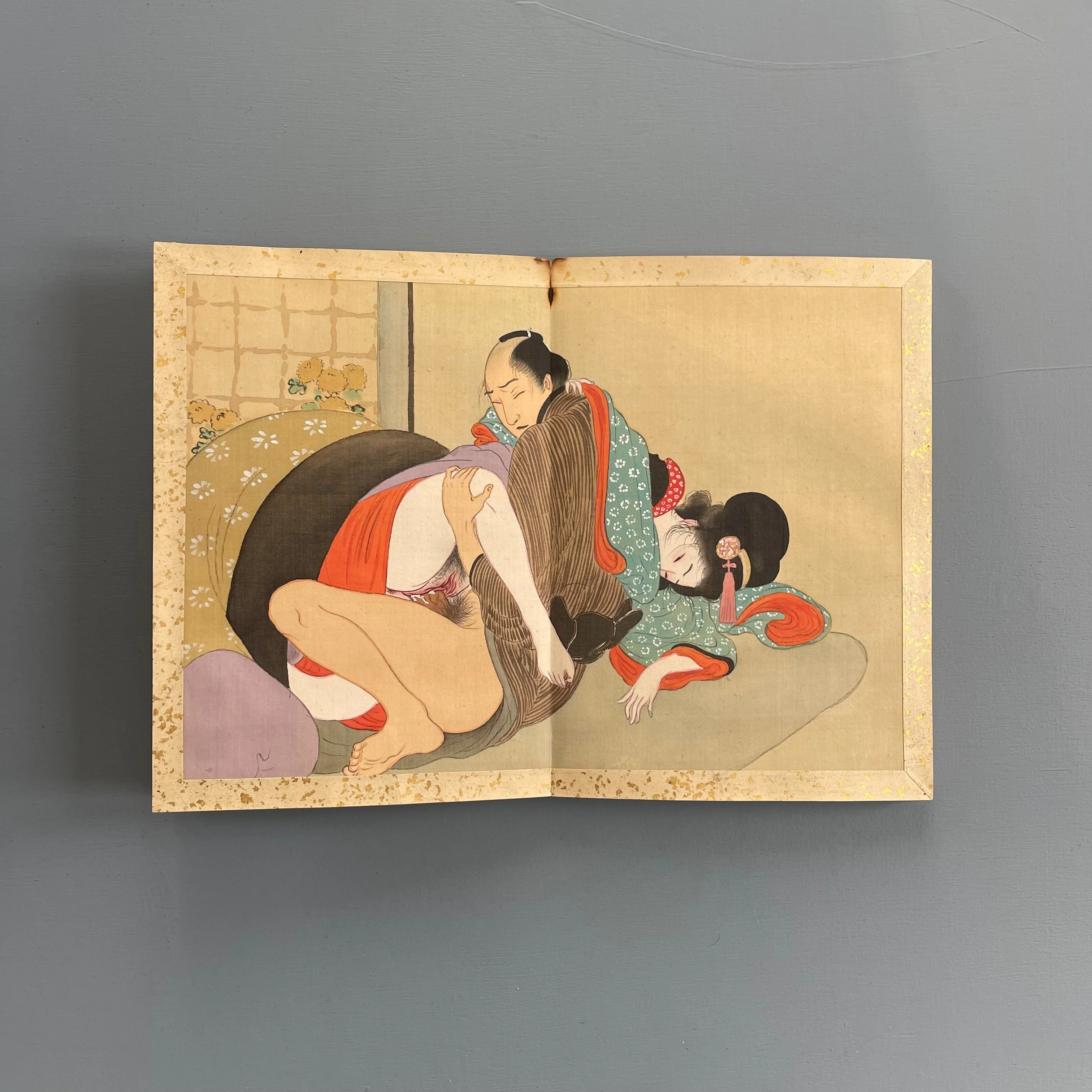 Tomioka Eisen - Poetic Intercourse (Yakumo No Chigiri) - circa 1897 - Image 12