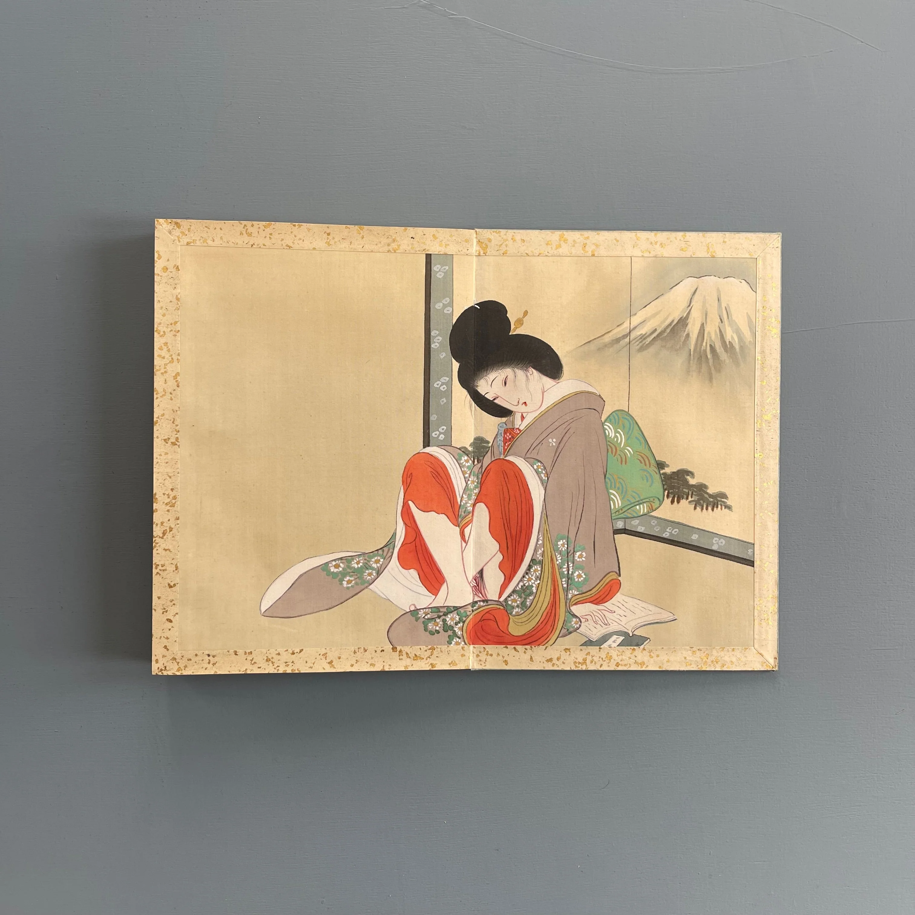 Tomioka Eisen - Poetic Intercourse (Yakumo No Chigiri) - circa 1897 - Image 3