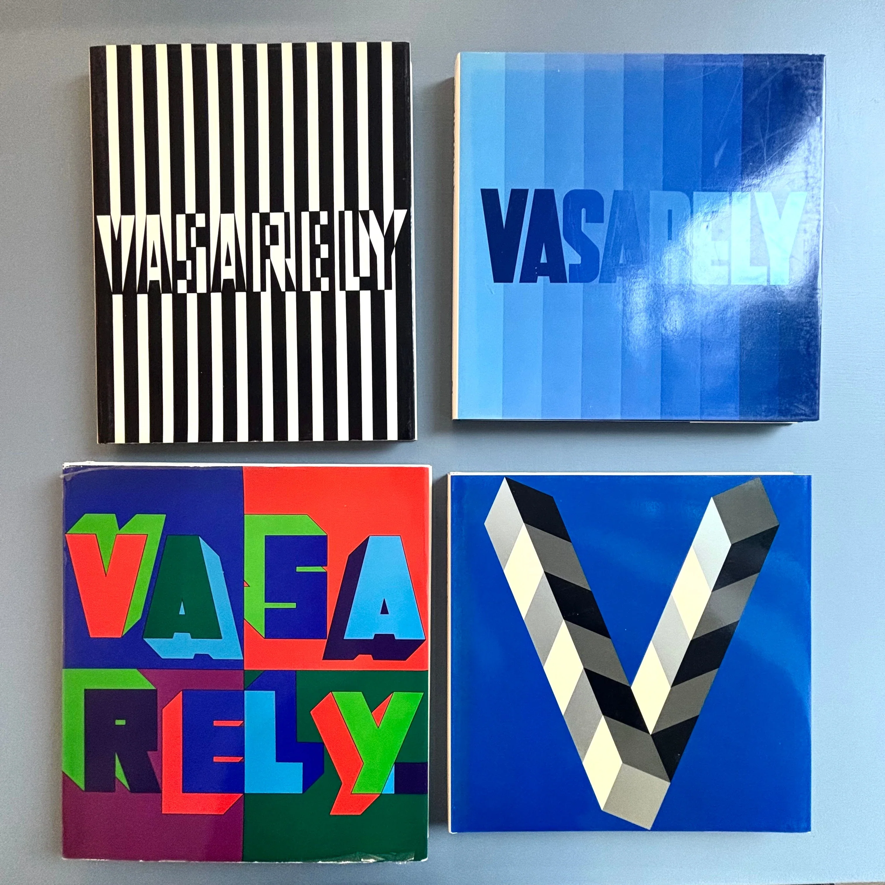 Vasarely - Volumes 1,2,3,4 - Edition du Griffon 1969, 1970, 1974, 1979